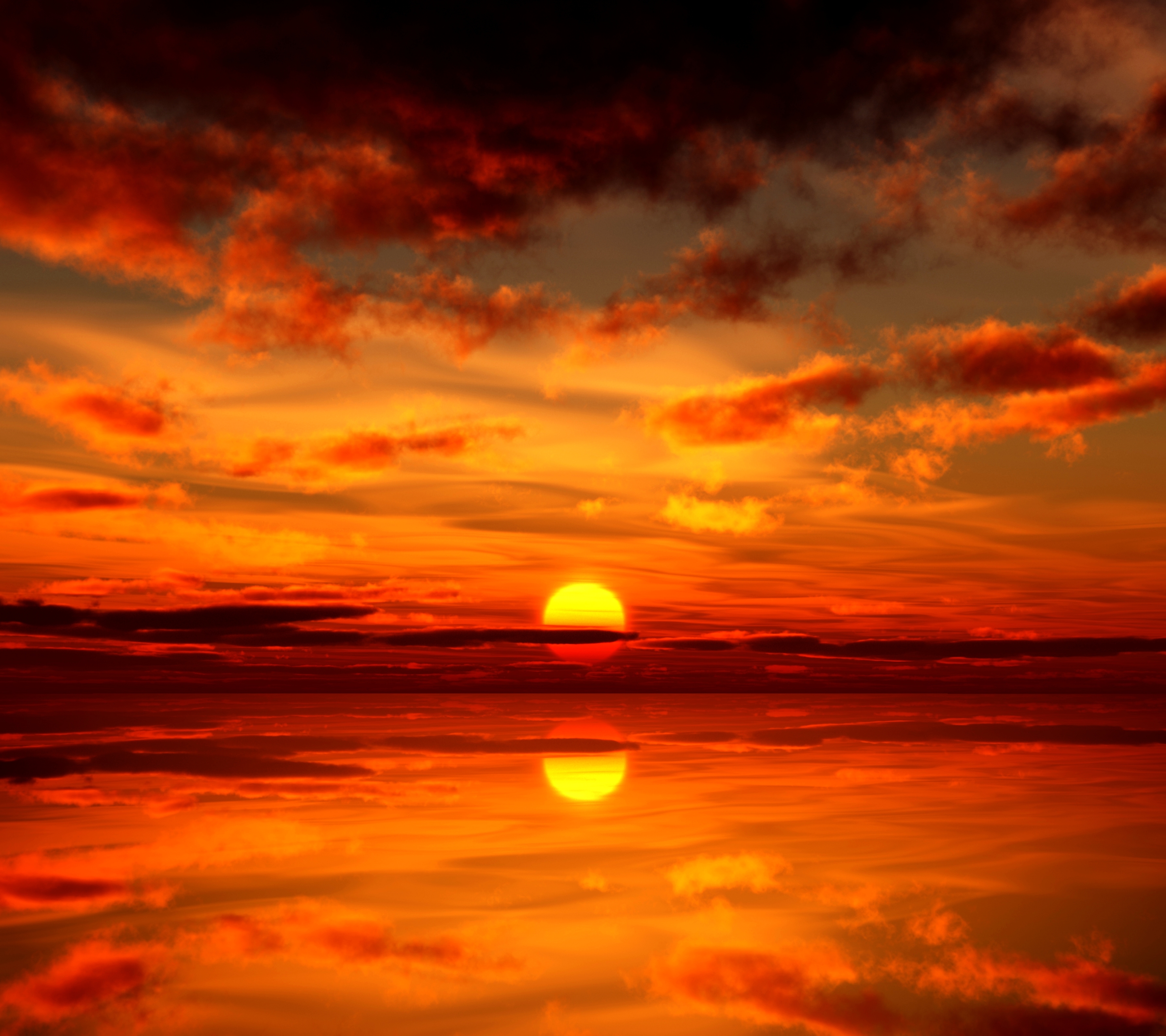 Free download wallpaper Water, Sunset, Sun, Reflection, Earth, Orange (Color) on your PC desktop