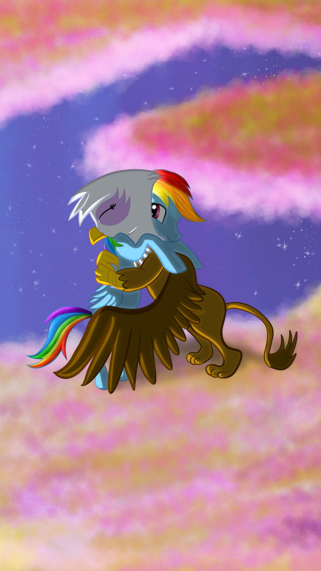 Download mobile wallpaper Griffin, My Little Pony, Rainbow Dash, Tv Show, My Little Pony: Friendship Is Magic for free.