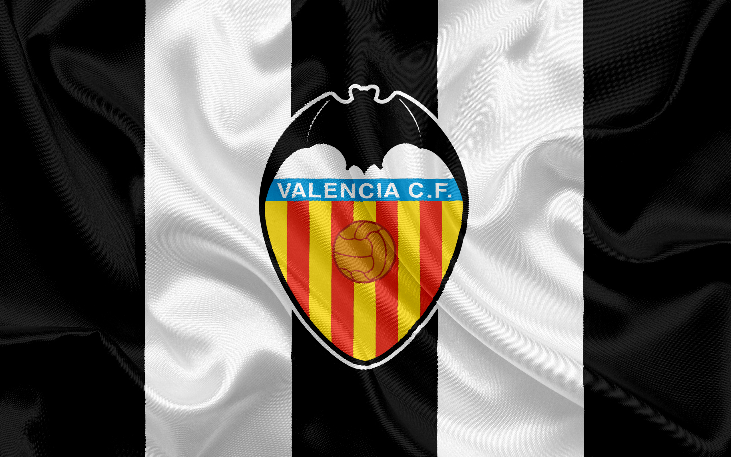 Скачати мобільні шпалери Спорт, Футбол, Логотип, Емблема, Фк Валенсія безкоштовно.
