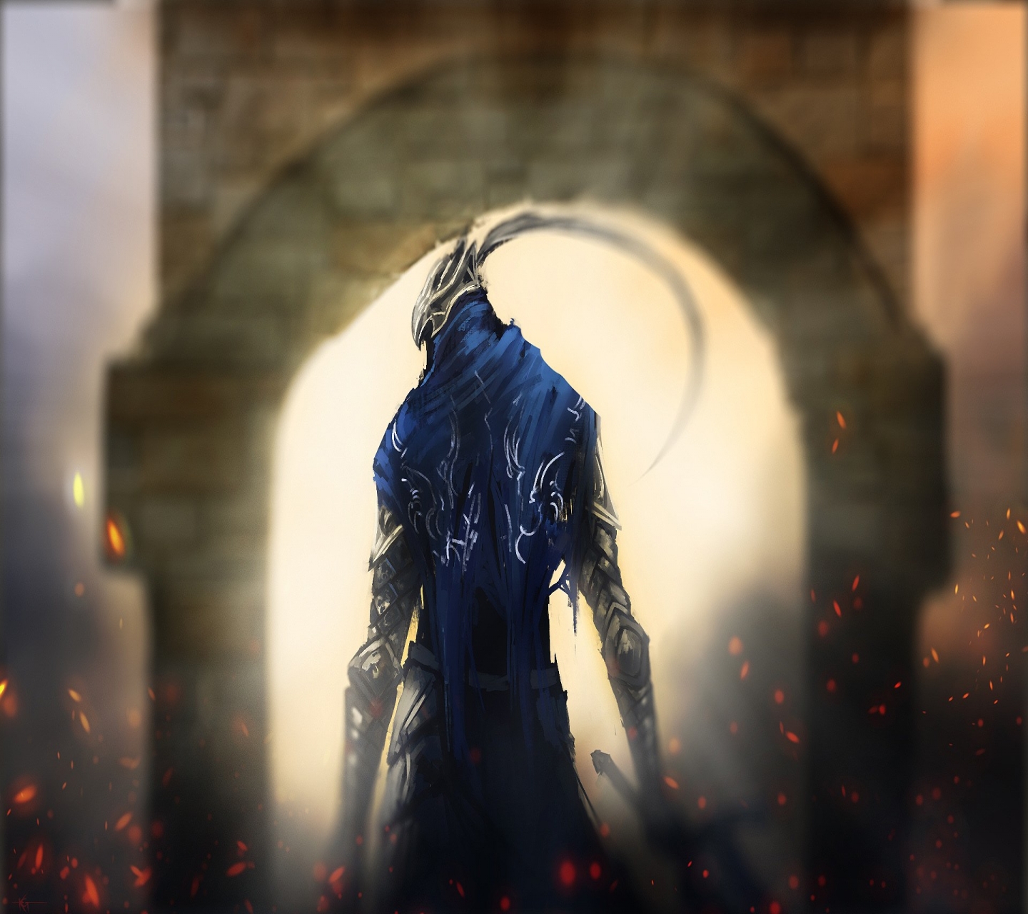 Laden Sie das Fantasie, Ritter, Dark Souls, Artorias (Dunkle Seelen)-Bild kostenlos auf Ihren PC-Desktop herunter