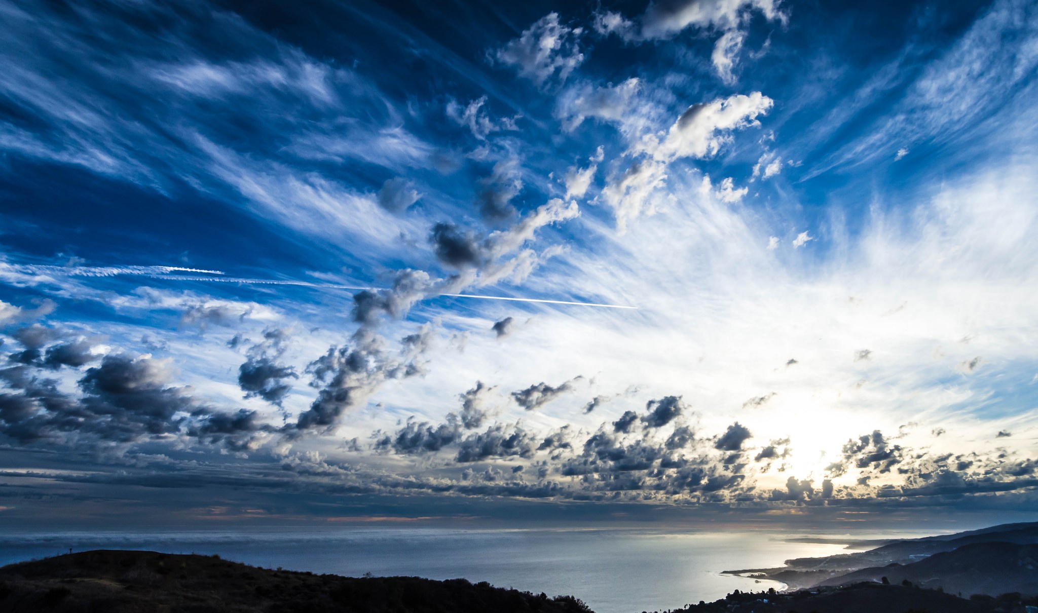 Descarga gratis la imagen Naturaleza, Cielo, Horizonte, Costa, Océano, Nube, Tierra/naturaleza en el escritorio de tu PC