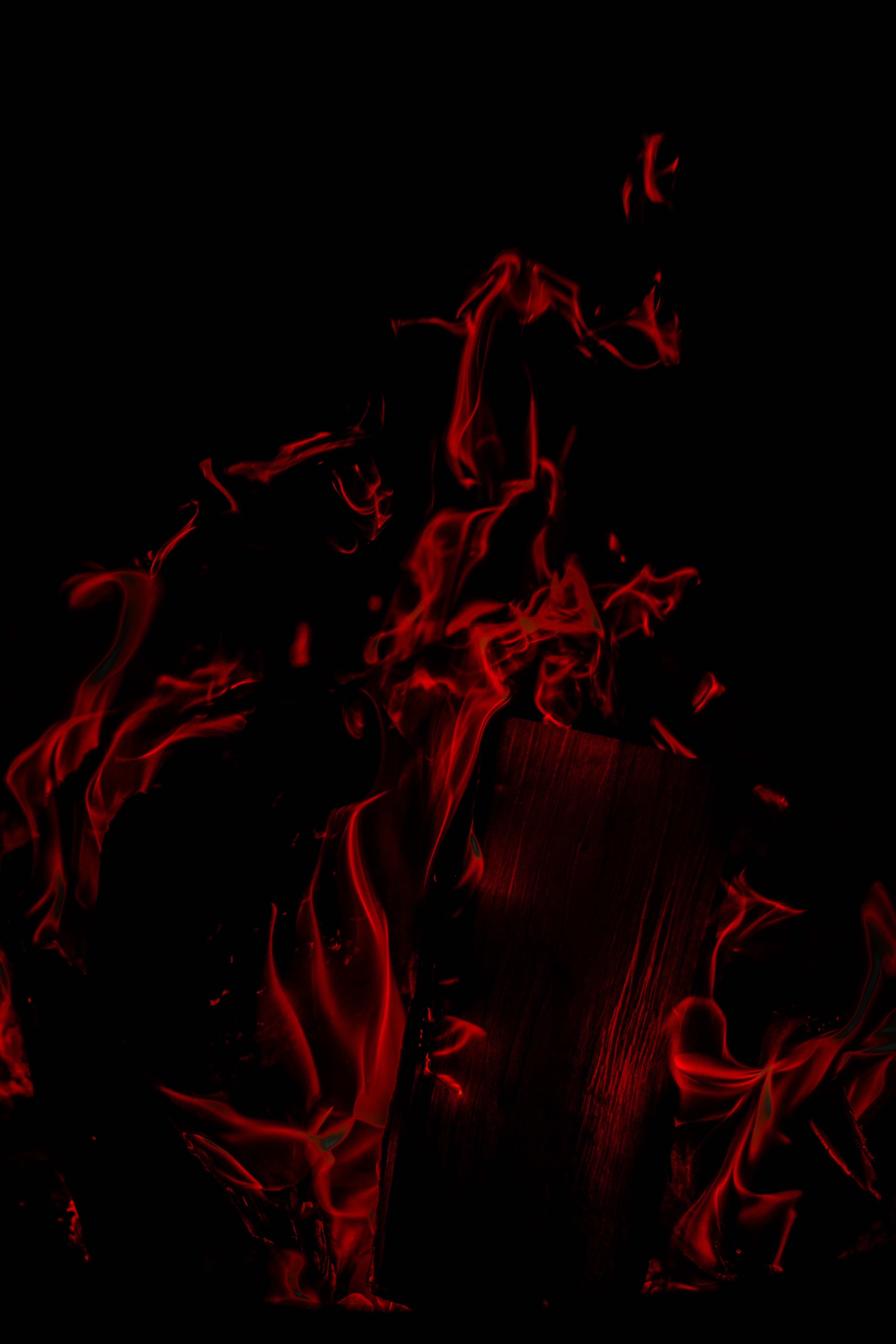 Скачать обои бесплатно Пламя, Красный, Темный, Темные, Огонь картинка на рабочий стол ПК