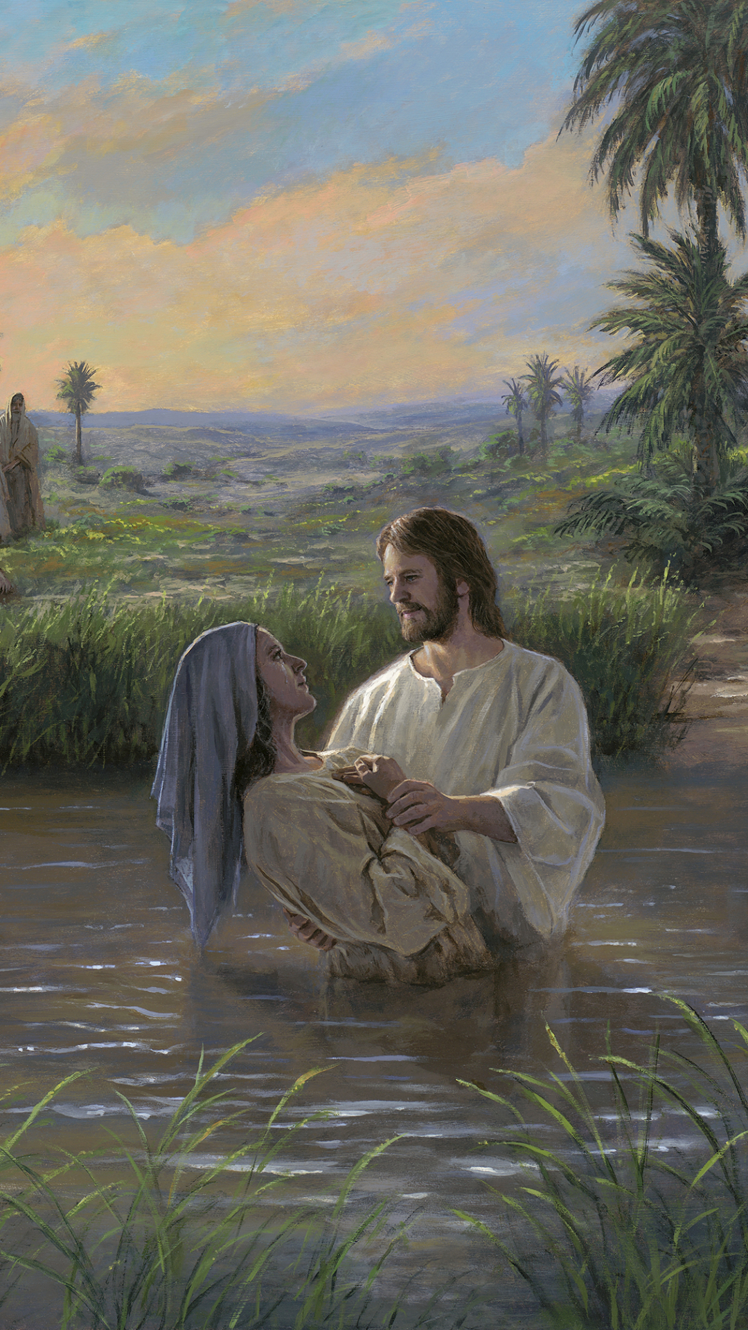 Download mobile wallpaper Jesus, Painting, Religious, Christian for free.