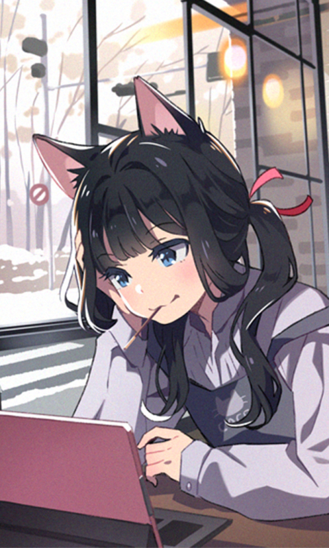 Download mobile wallpaper Anime, Girl, Cat Girl for free.