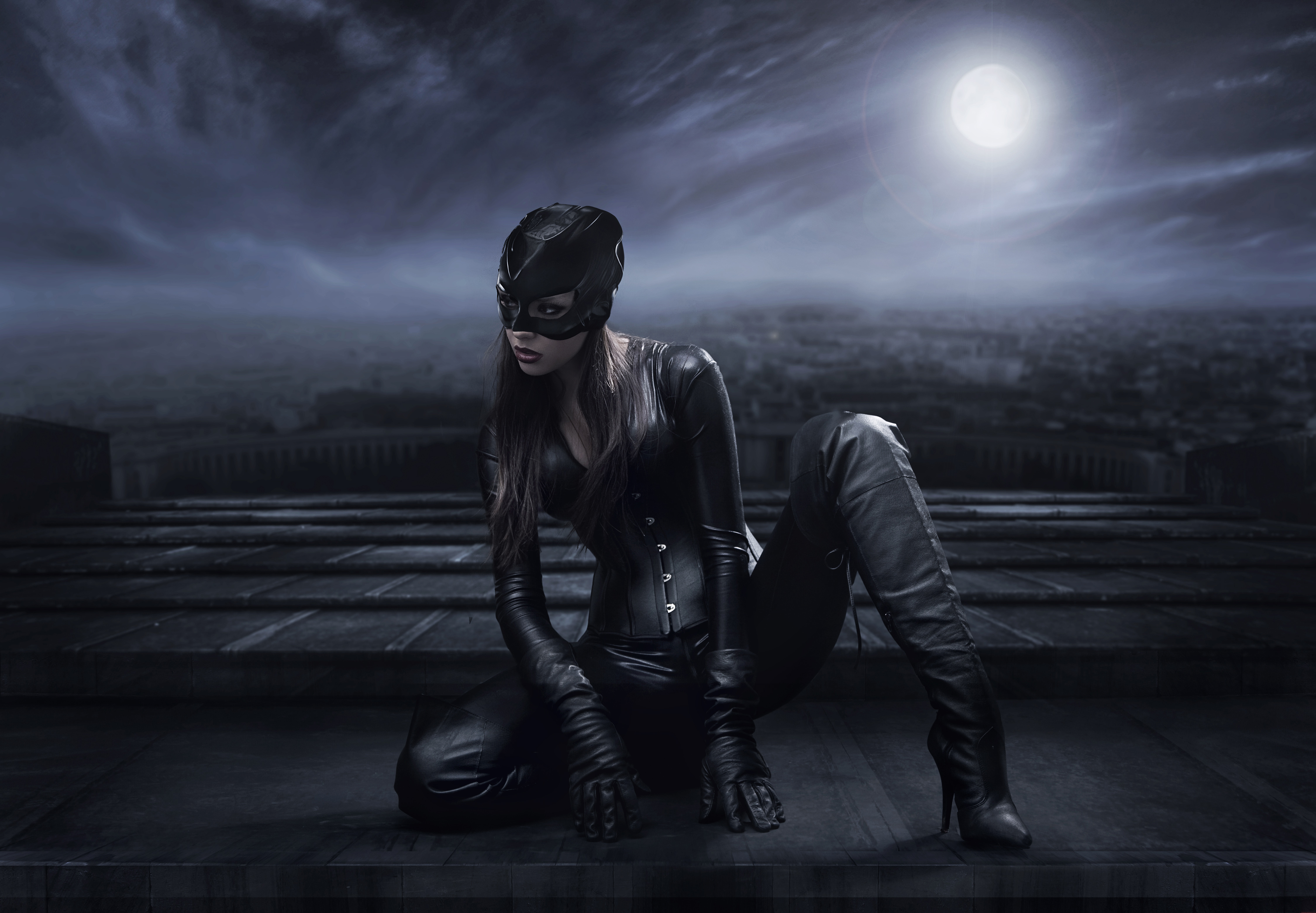 Download mobile wallpaper Catwoman, Women, Dc Comics, Cosplay for free.
