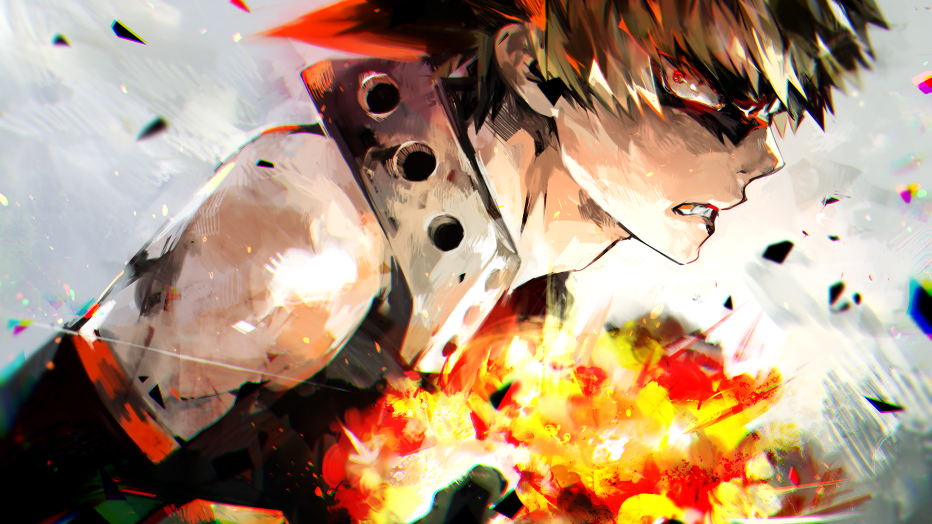 Handy-Wallpaper Animes, Katsuki Bakugou, Boku No Hero Academia kostenlos herunterladen.