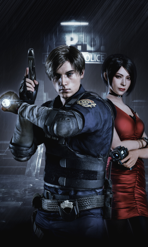 Téléchargez des papiers peints mobile Resident Evil, Jeux Vidéo, Léon S Kennedy, Ada Wong, Resident Evil 2 (2019) gratuitement.