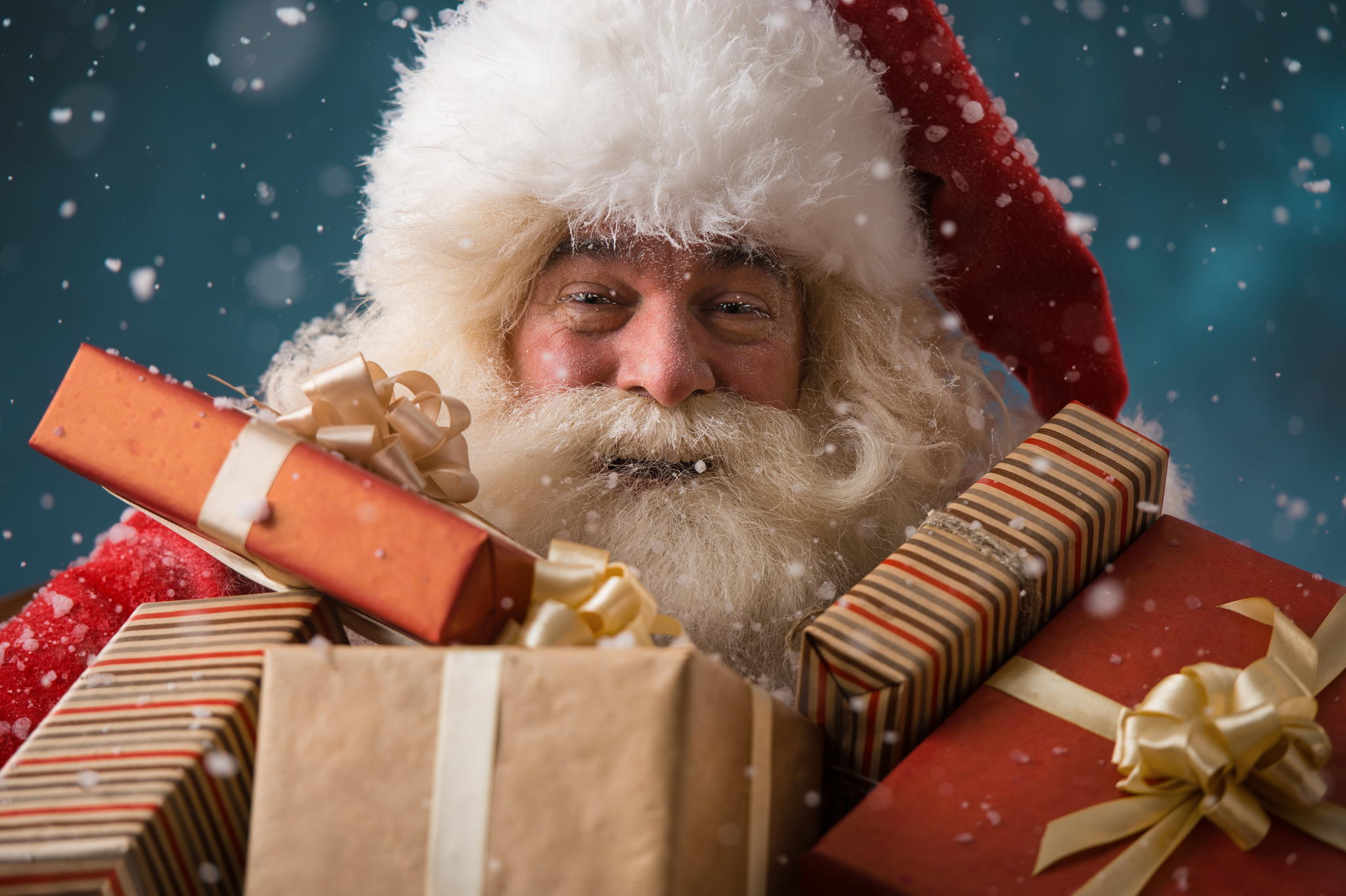 Free download wallpaper Christmas, Holiday, Gift, Santa on your PC desktop