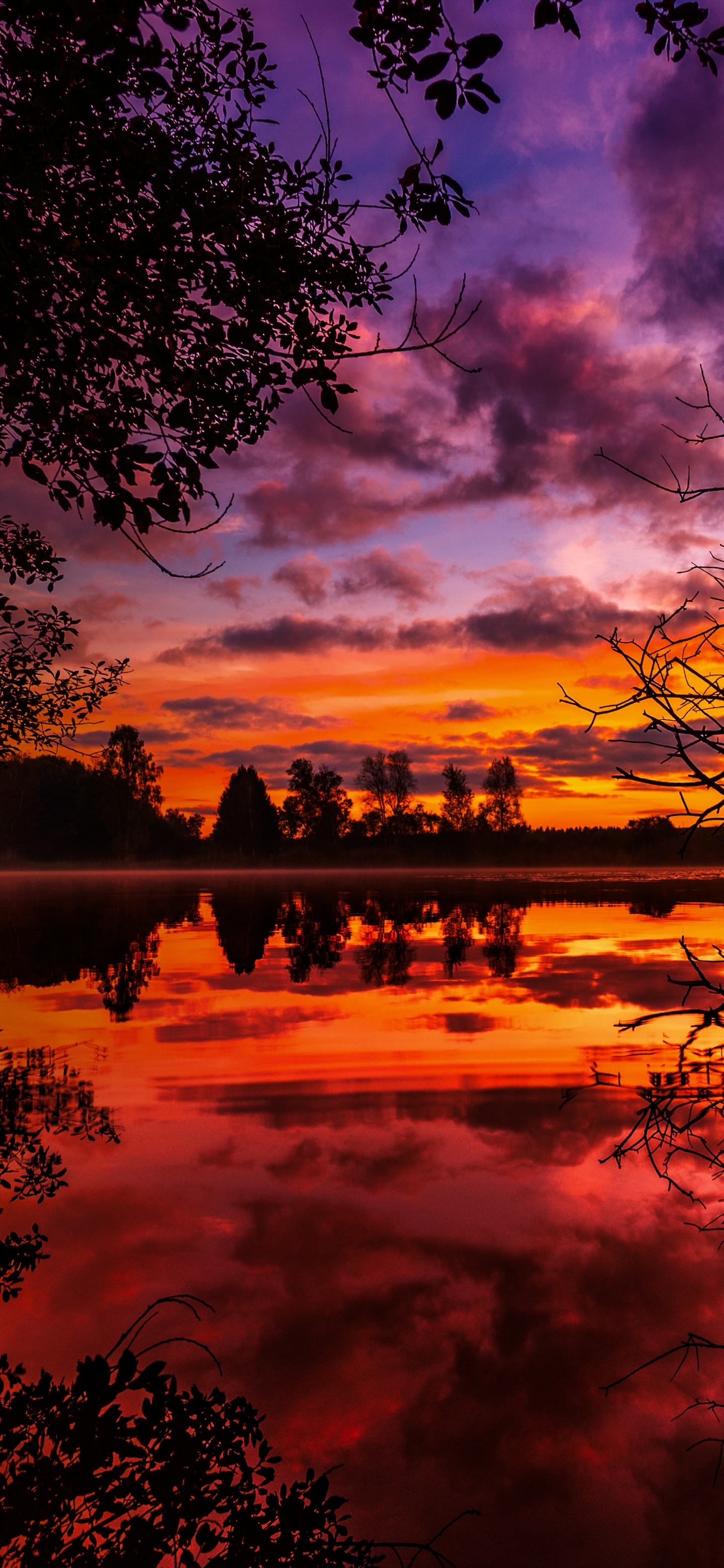 Download mobile wallpaper Lake, Sunrise, Earth for free.