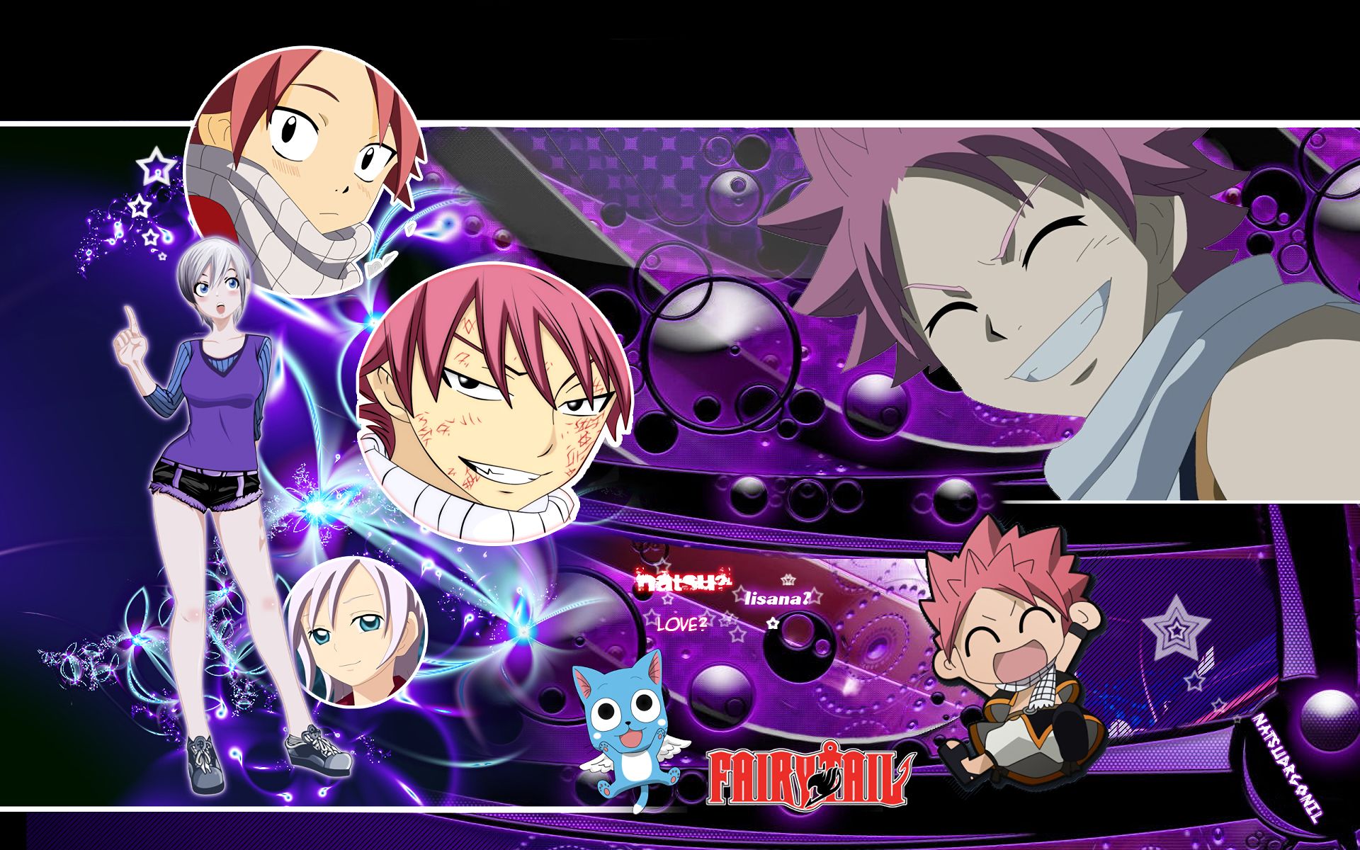 Laden Sie das Animes, Fairy Tail, Natsu Dragneel, Lisanna Strauss-Bild kostenlos auf Ihren PC-Desktop herunter
