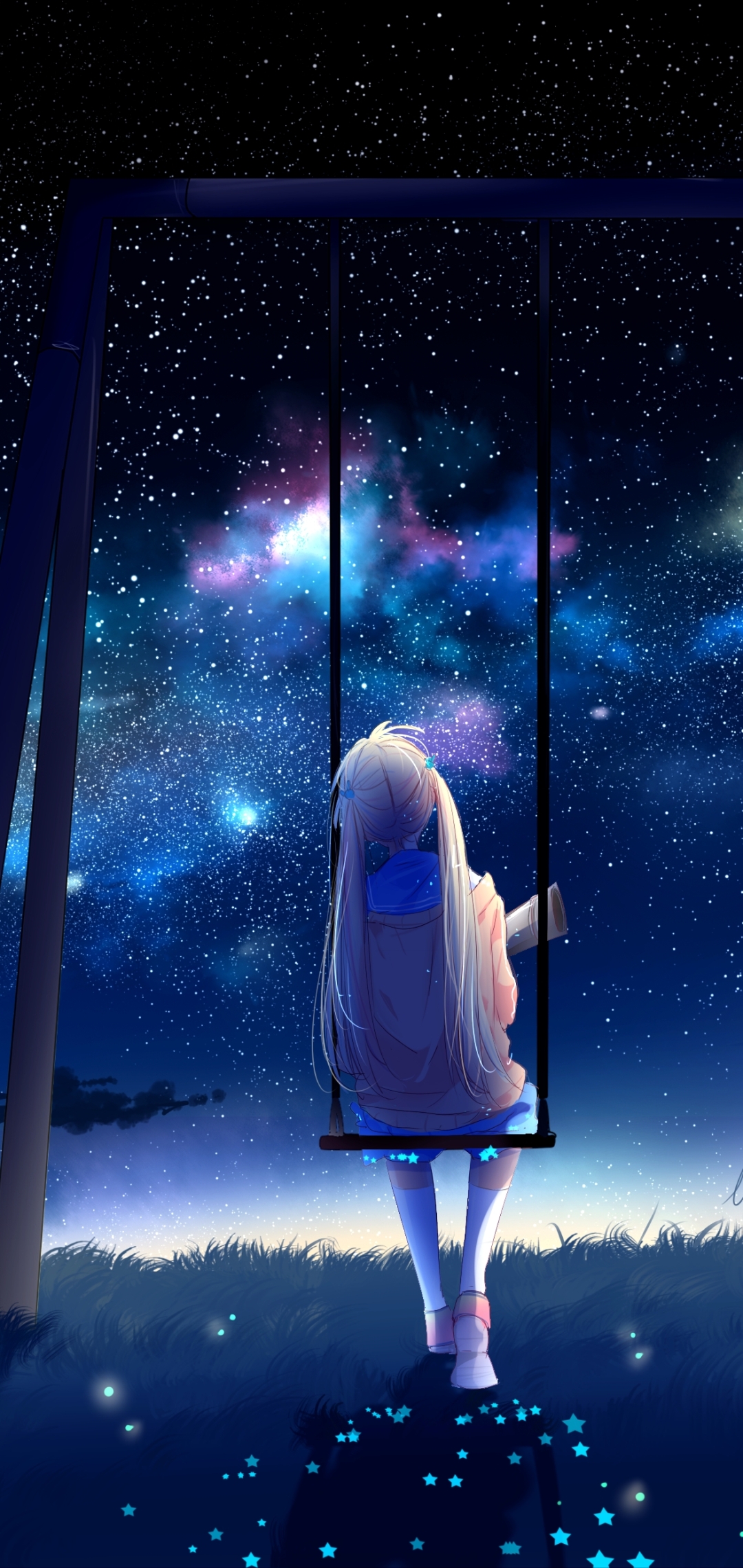 Download mobile wallpaper Anime, Stars, Original for free.