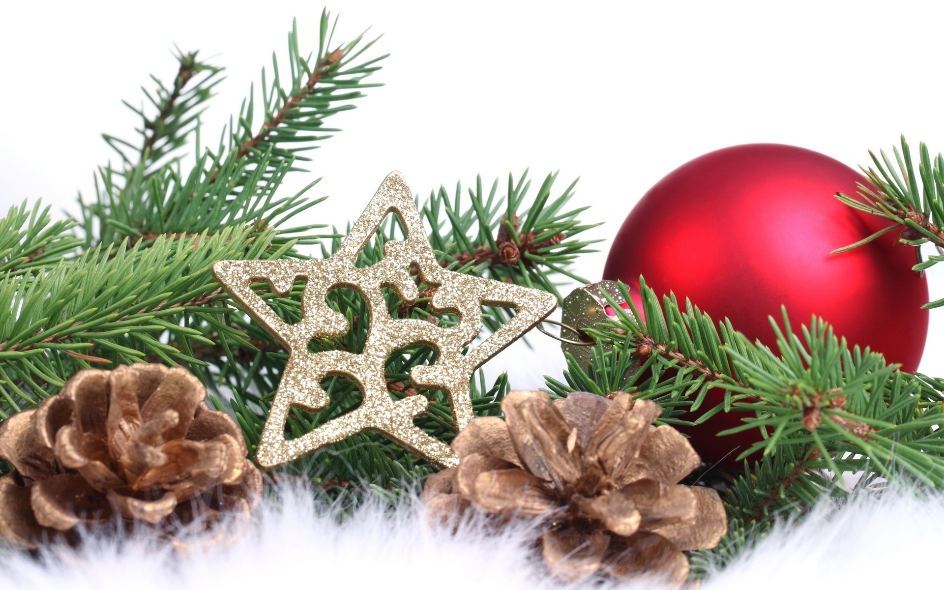 Download mobile wallpaper Christmas, Holiday, Decoration, Star, Pine Cone for free.