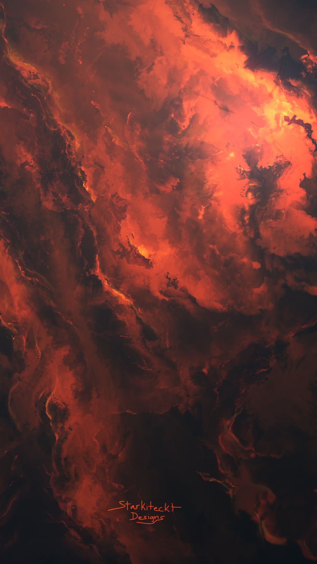 Download mobile wallpaper Nebula, Space, Sci Fi, Orange (Color) for free.