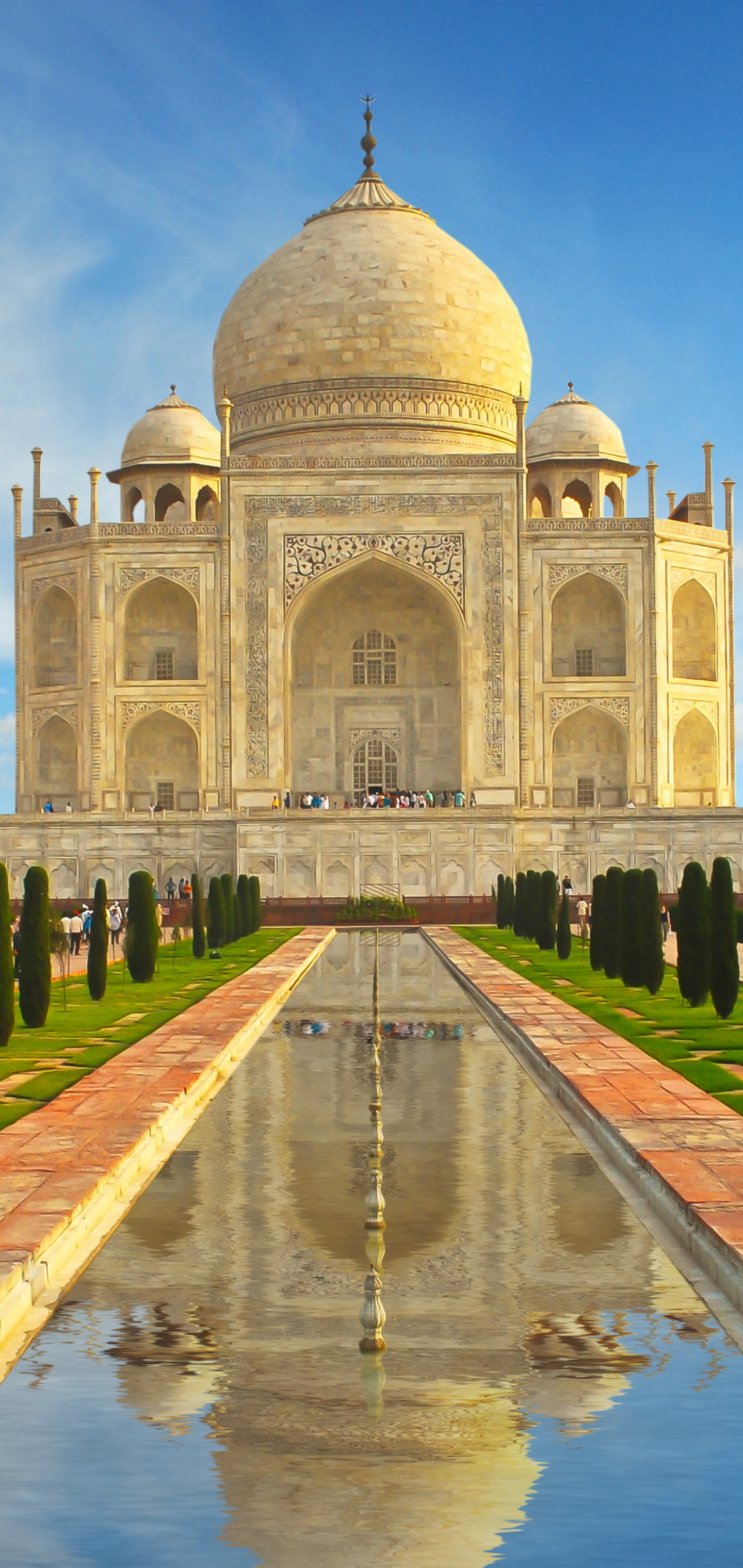 Free download wallpaper Monuments, Taj Mahal, Building, Reflection, Monument, Dome, India, Man Made on your PC desktop