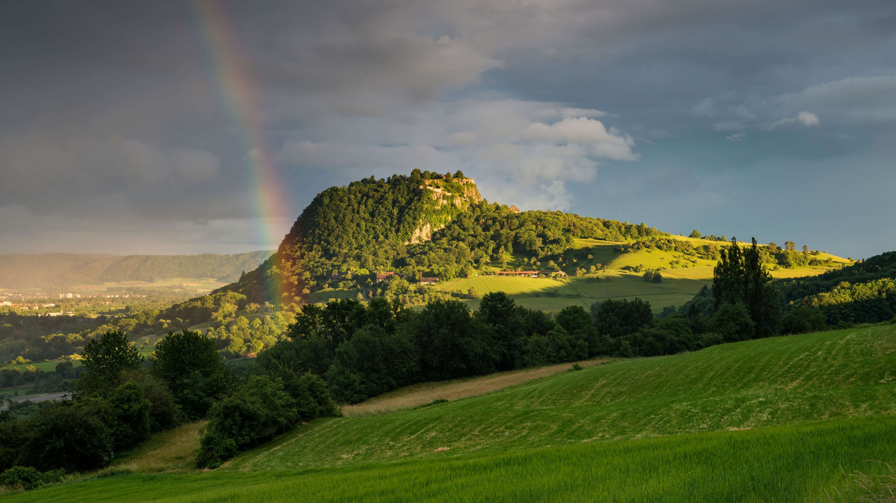 Laden Sie das Regenbogen, Berg, Vulkan, Deutschland, Fotografie, Berge-Bild kostenlos auf Ihren PC-Desktop herunter