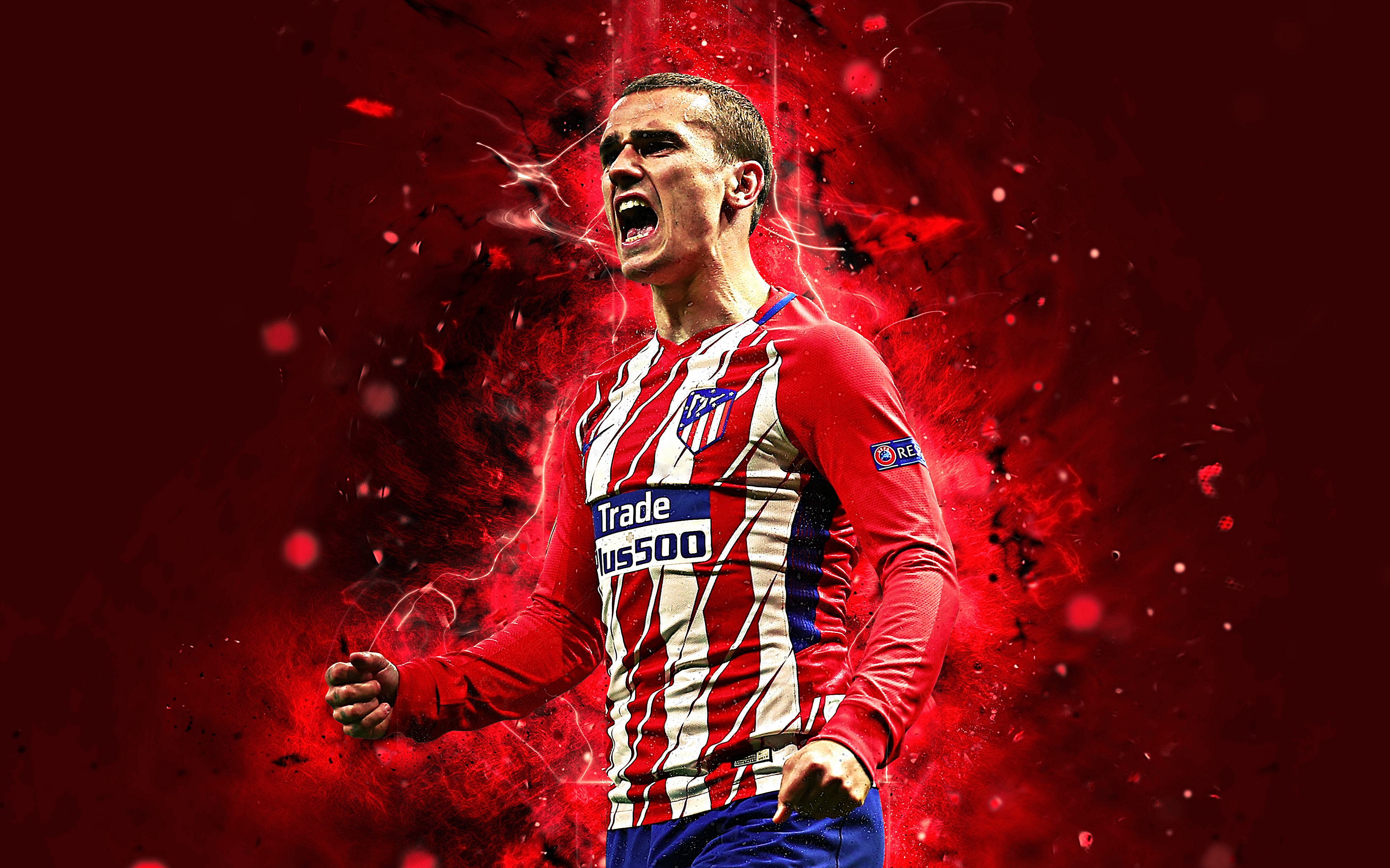 Free download wallpaper Sports, Soccer, French, Antoine Griezmann, Atlético Madrid on your PC desktop