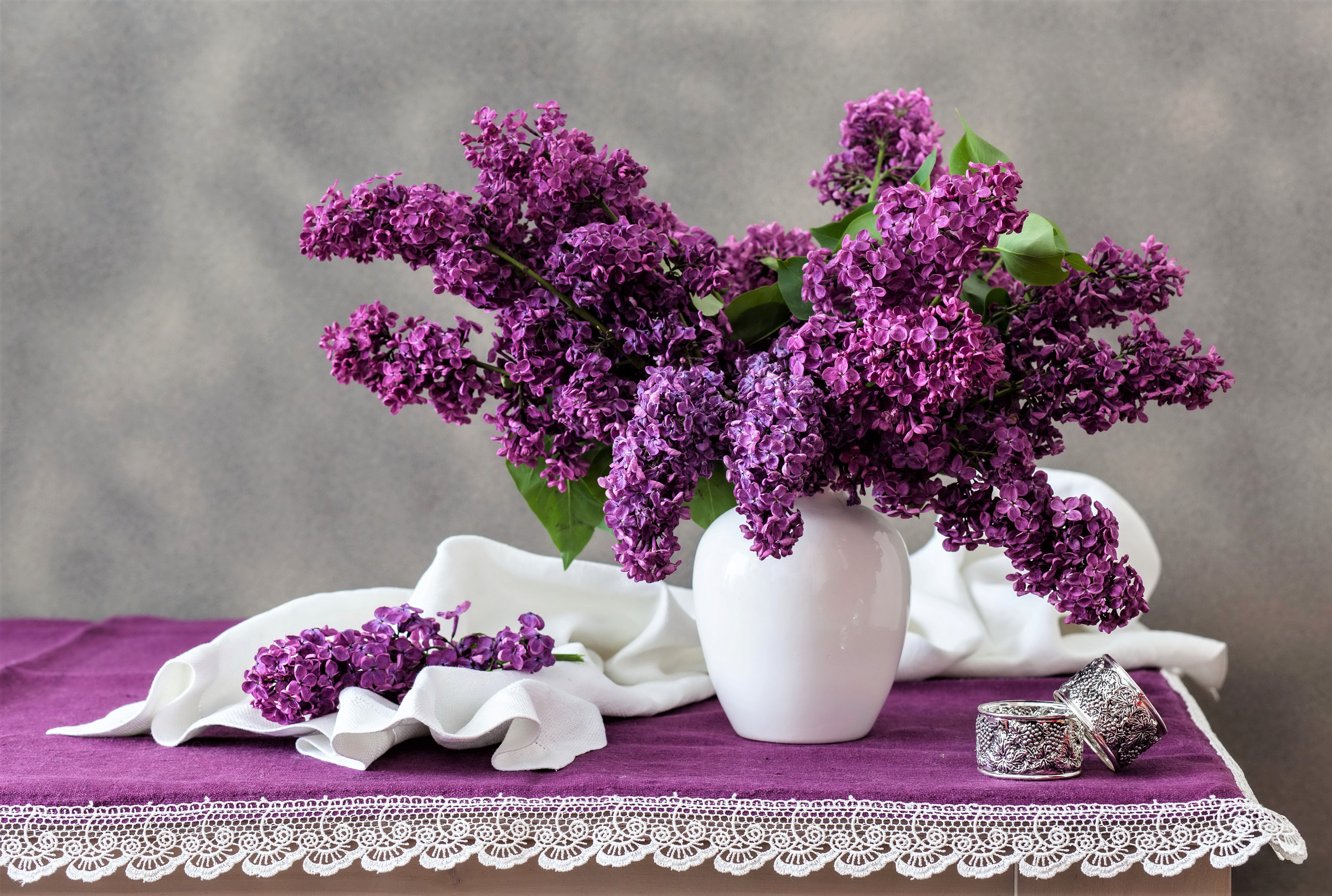 無料モバイル壁紙ライラック, 静物, 花, 花瓶, 写真撮影, 紫色の花をダウンロードします。