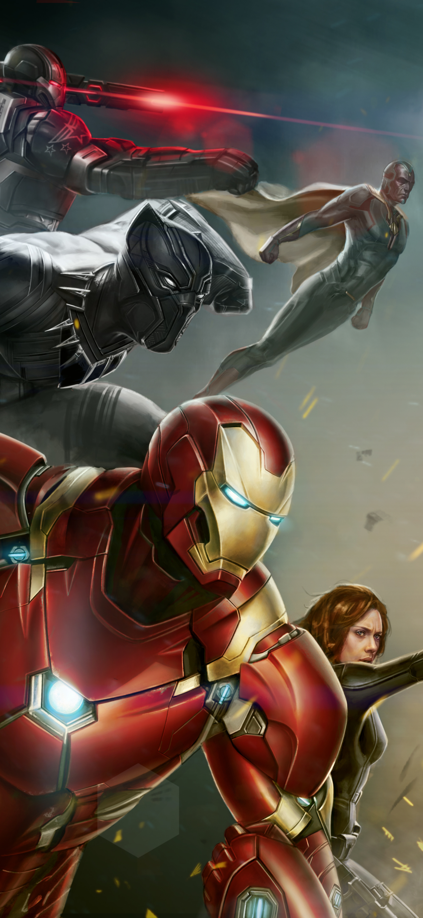 Free download wallpaper Iron Man, Captain America, Movie, Black Panther (Marvel Comics), Black Widow, Vision (Marvel Comics), War Machine, Captain America: Civil War on your PC desktop