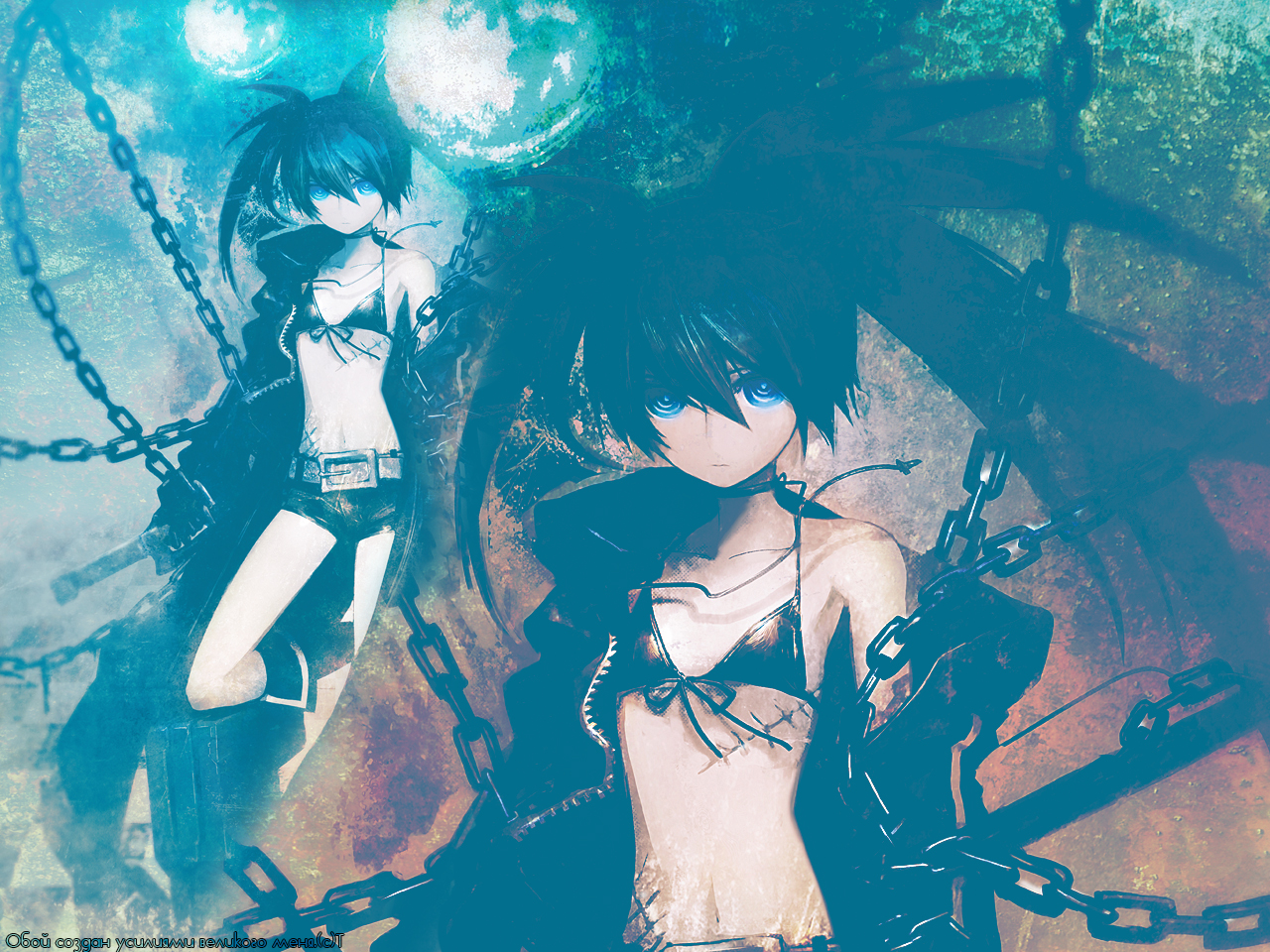 Download mobile wallpaper Anime, Black Rock Shooter for free.