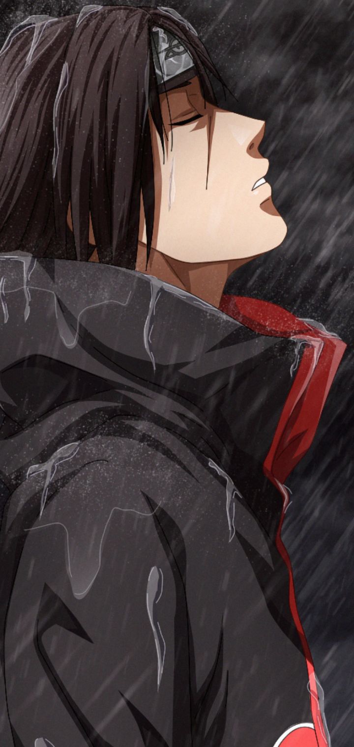 Download mobile wallpaper Anime, Rain, Naruto, Itachi Uchiha for free.