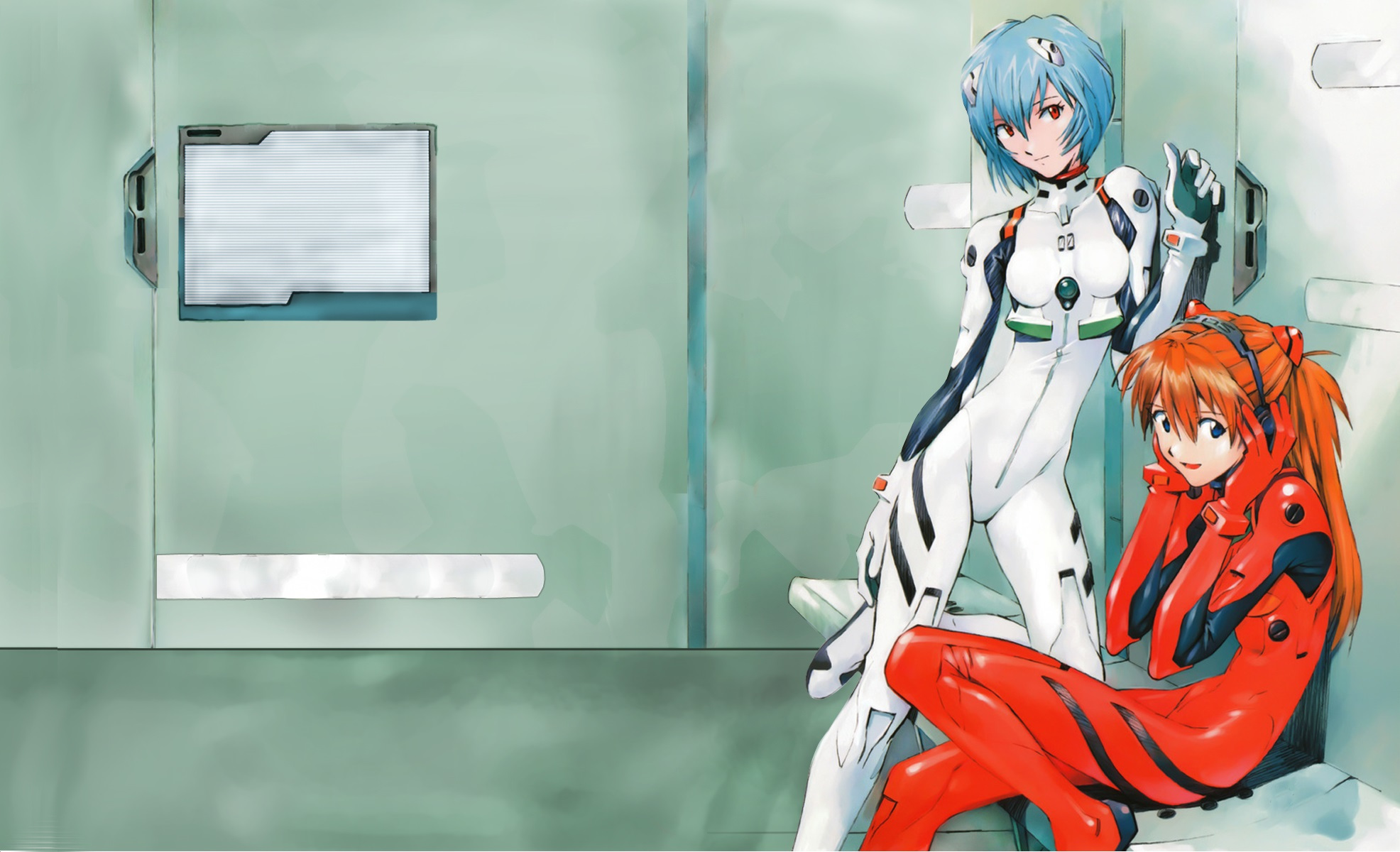 Free download wallpaper Anime, Evangelion, Neon Genesis Evangelion, Asuka Langley Sohryu, Rei Ayanami on your PC desktop