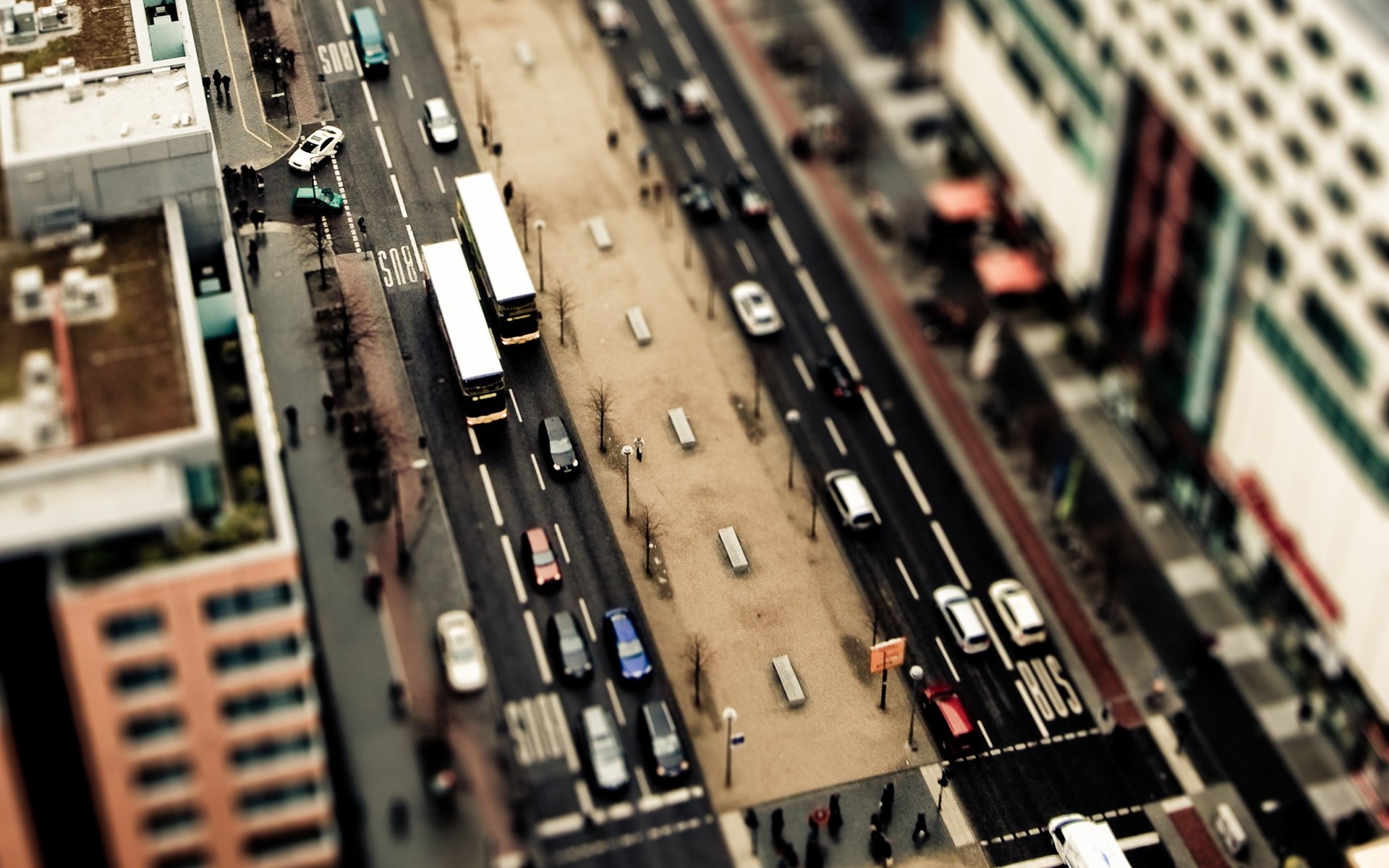 Download mobile wallpaper Tilt Shift, Cities, Man Made, City for free.