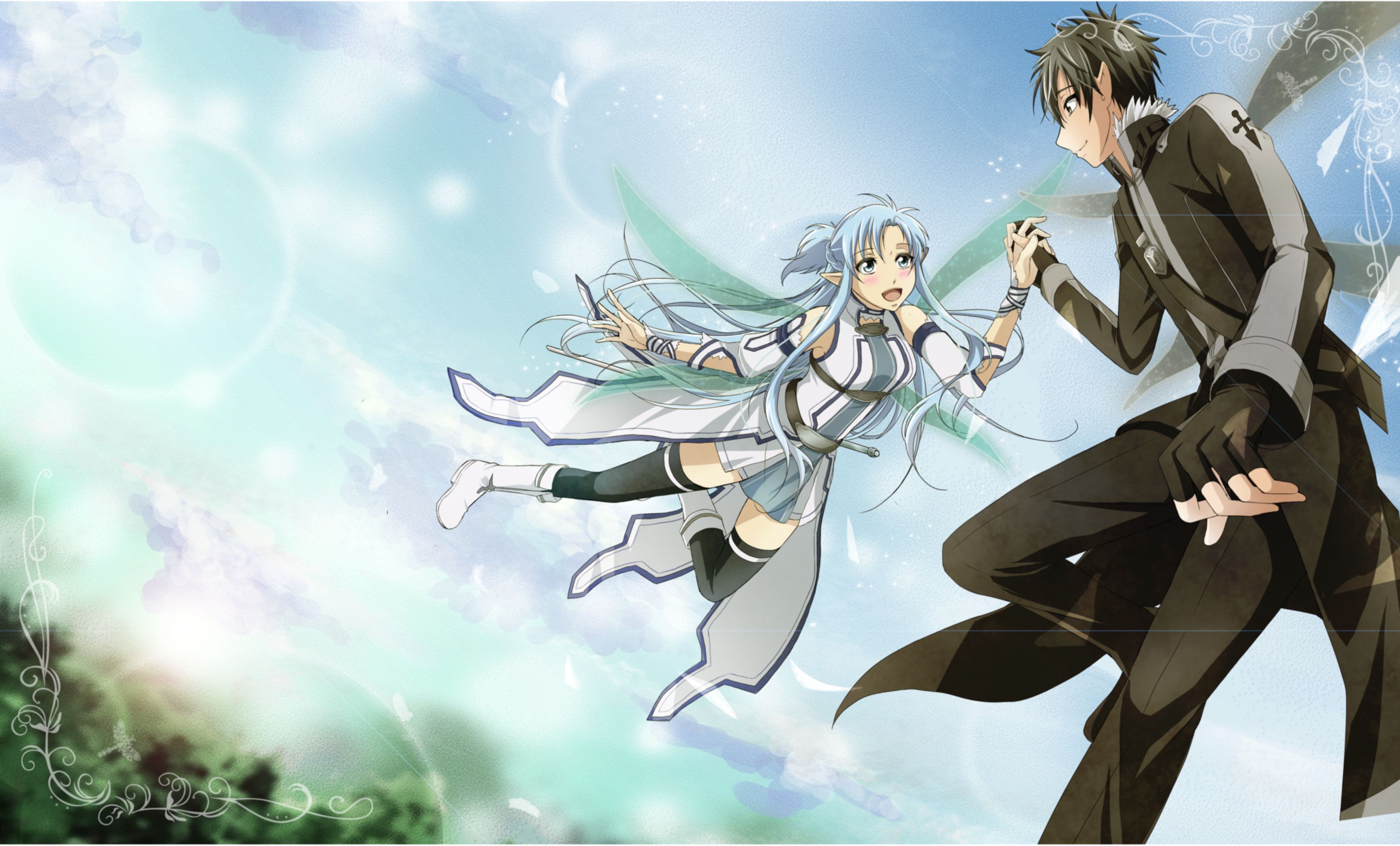 Download mobile wallpaper Anime, Sword Art Online, Asuna Yuuki, Kirito (Sword Art Online), Sword Art Online Ii for free.