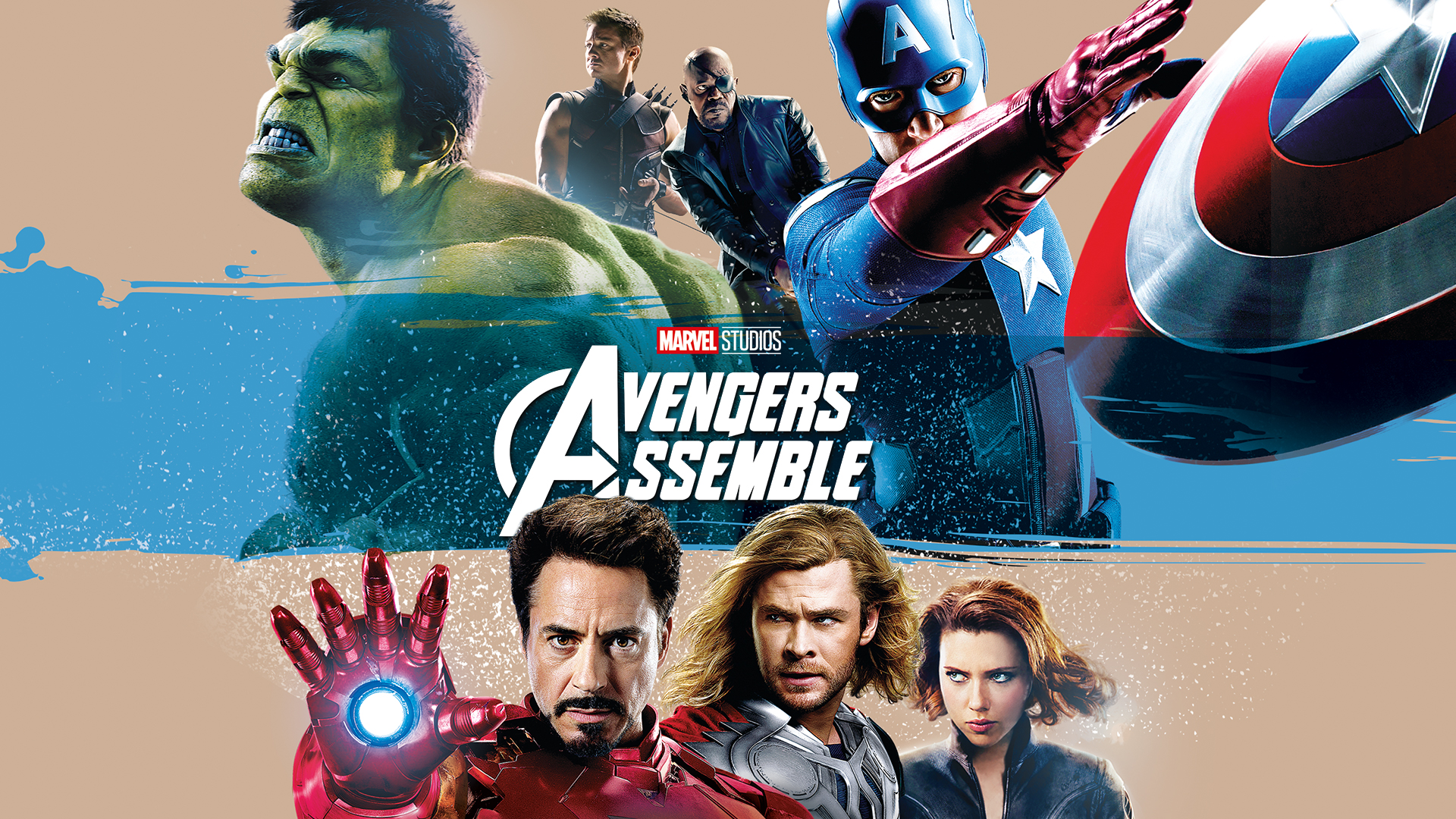 Download mobile wallpaper Hulk, Iron Man, Captain America, Avengers, Movie, Thor, Black Widow, Hawkeye, Nick Fury, The Avengers for free.