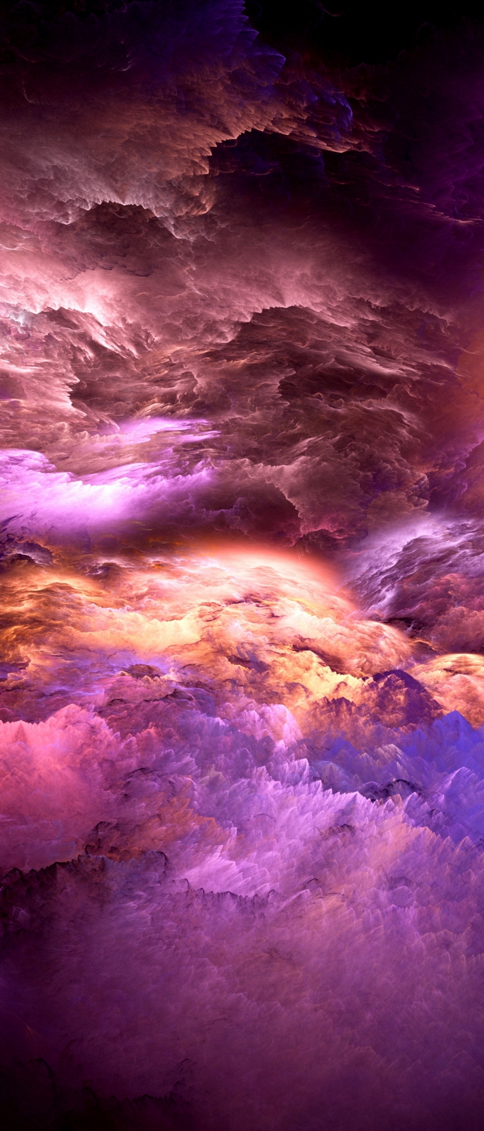 Download mobile wallpaper Pink, Purple, Artistic, Cloud for free.
