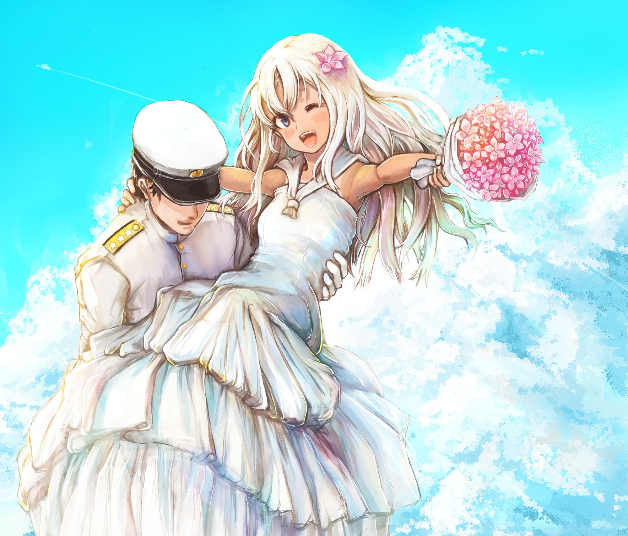 Baixe gratuitamente a imagem Anime, Amor, Casamento, Almirante na área de trabalho do seu PC
