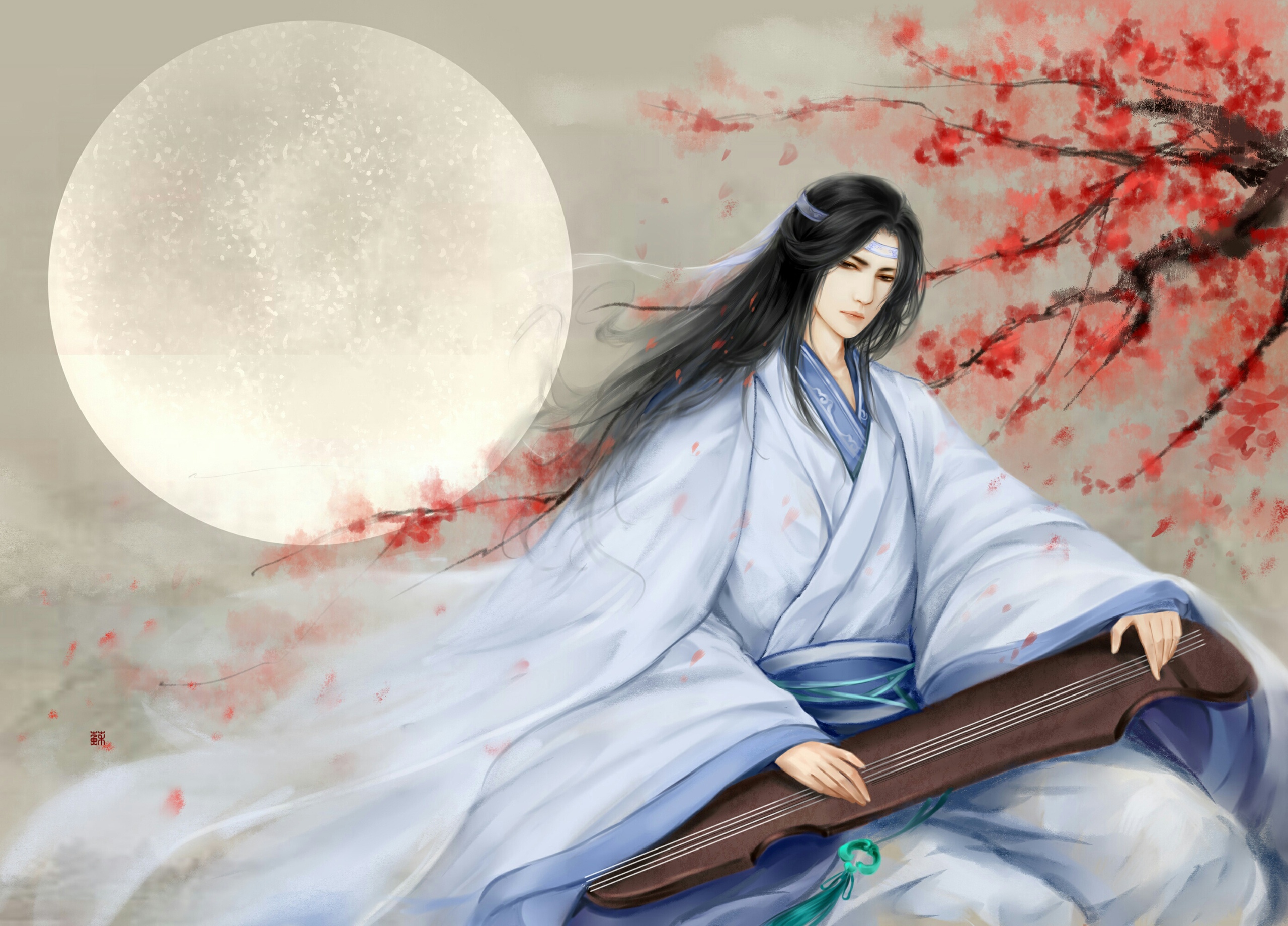 Laden Sie das Mond, Animes, Lanzhan, Lan Wangji, Mo Dao Zu Shi-Bild kostenlos auf Ihren PC-Desktop herunter