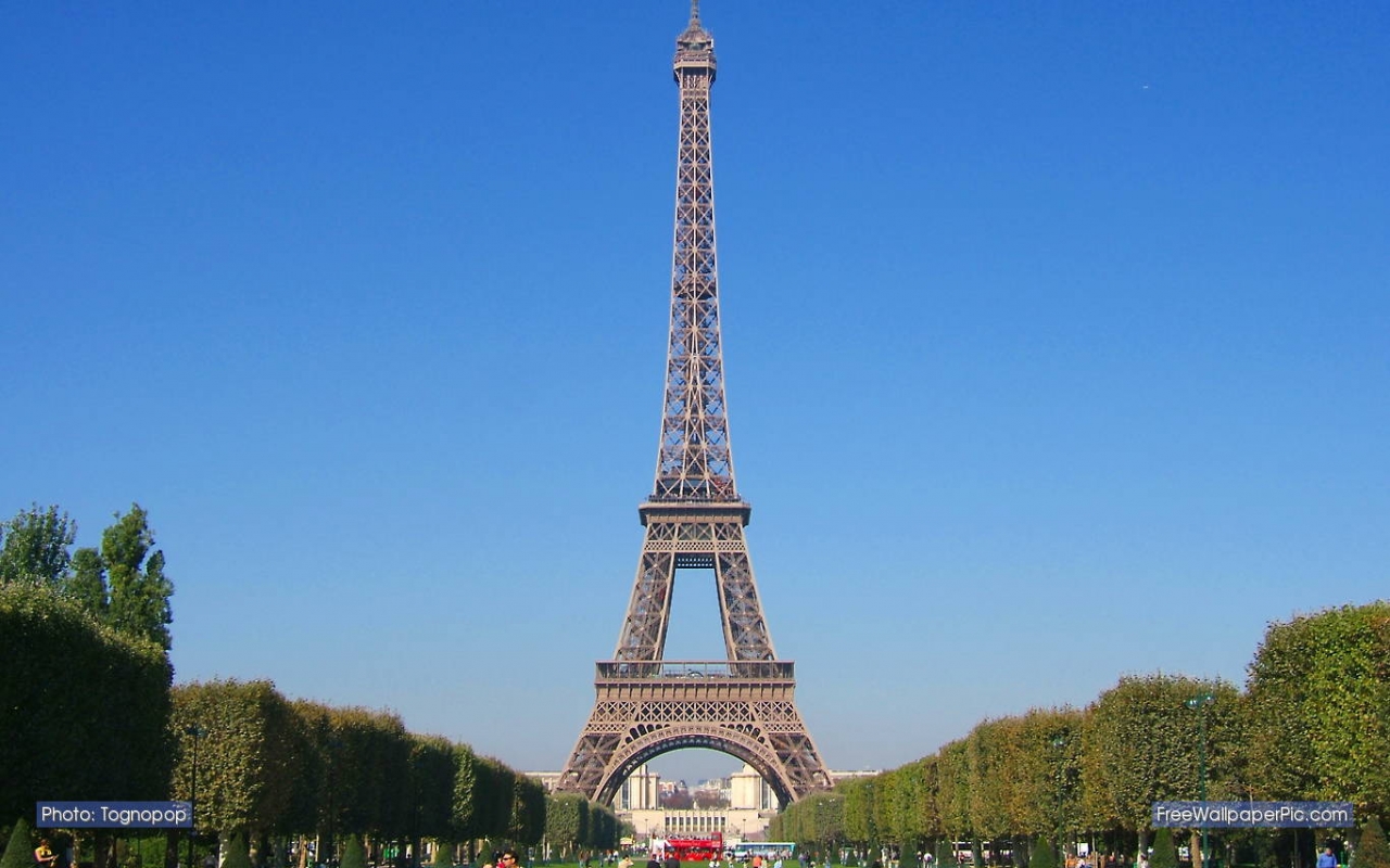 Скачать обои бесплатно Париж, Эйфелева Башня, Франция, Сделано Человеком картинка на рабочий стол ПК