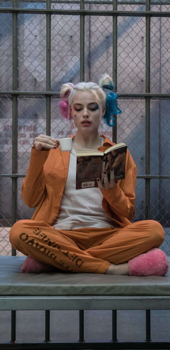 Handy-Wallpaper Filme, Harley Quinn, The Suicide Squad, Margot Robbie kostenlos herunterladen.