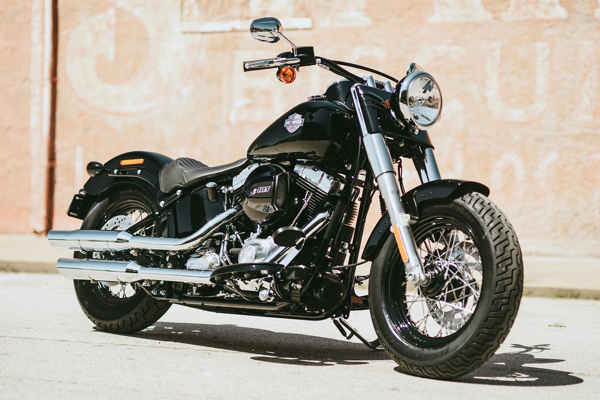 Harley Davidson Softail Slim  4k Wallpaper