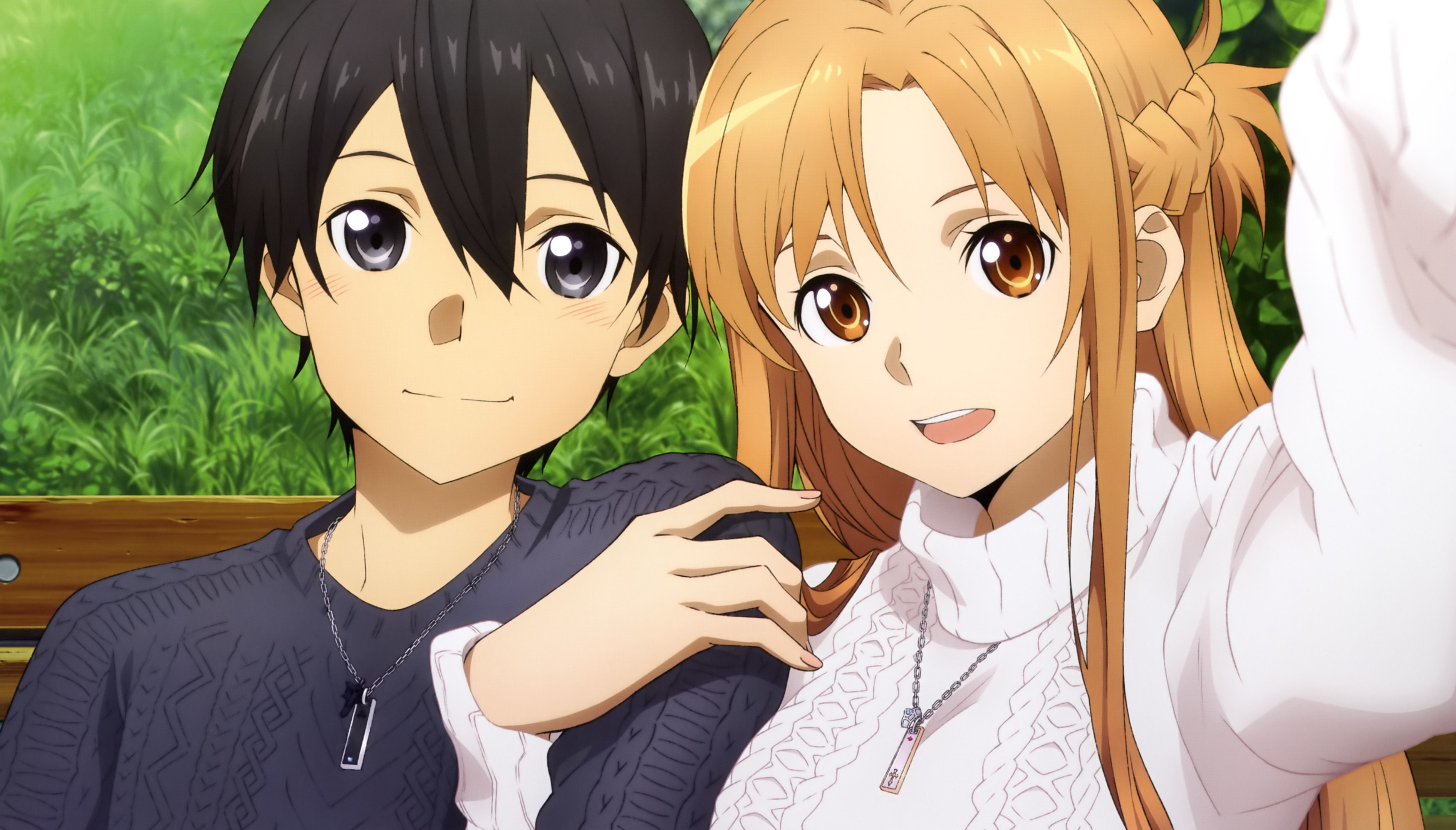 Laden Sie das Animes, Asuna Yuuki, Sword Art Online, Kirito (Schwertkunst Online), Kazuto Kirigaya-Bild kostenlos auf Ihren PC-Desktop herunter