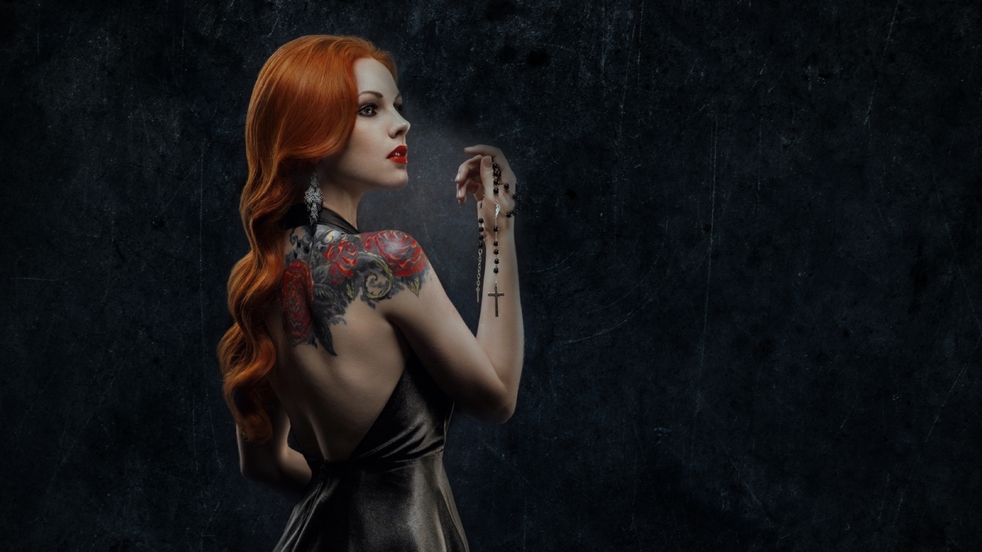 Free download wallpaper Redhead, Tattoo, Women on your PC desktop