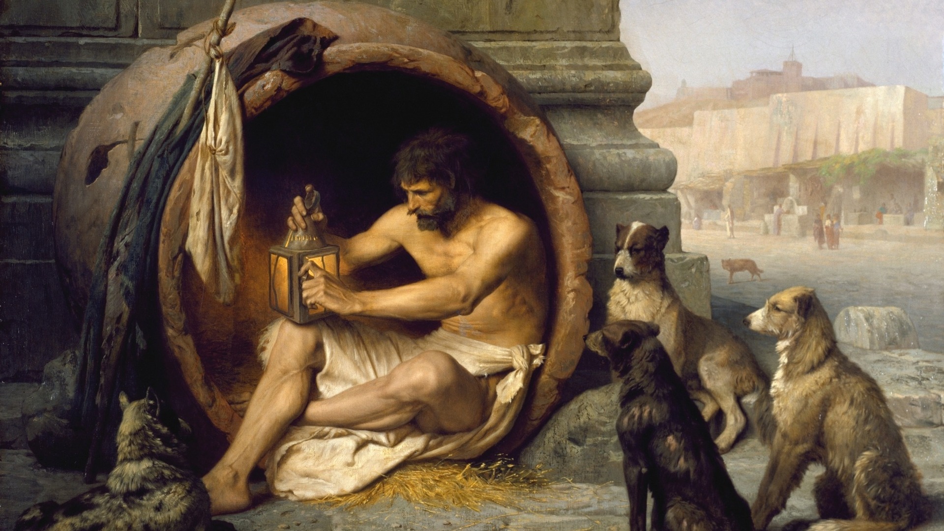 Free download wallpaper Artistic, Diogenes on your PC desktop