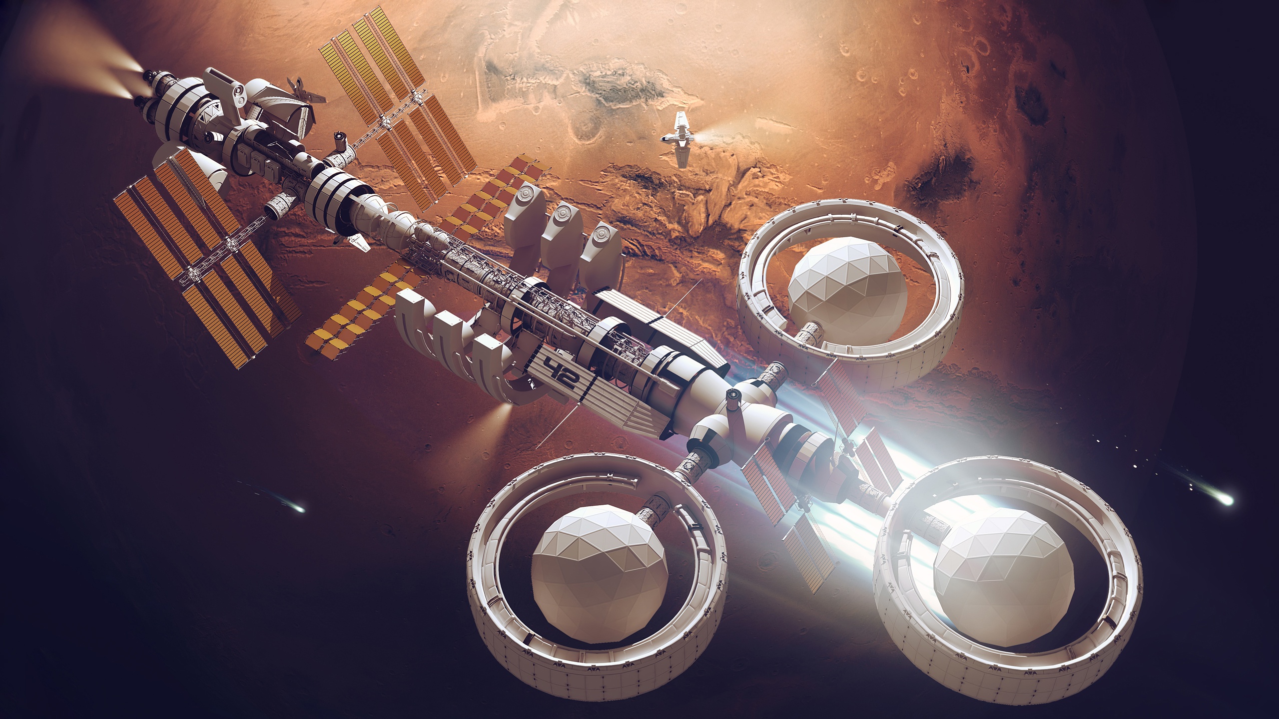 Free download wallpaper Space, Sci Fi, Space Station, Futuristic on your PC desktop