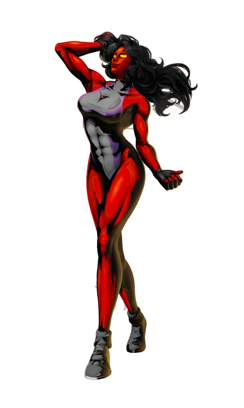1269776 baixar papel de parede história em quadrinhos, mulher hulk vermelho - protetores de tela e imagens gratuitamente