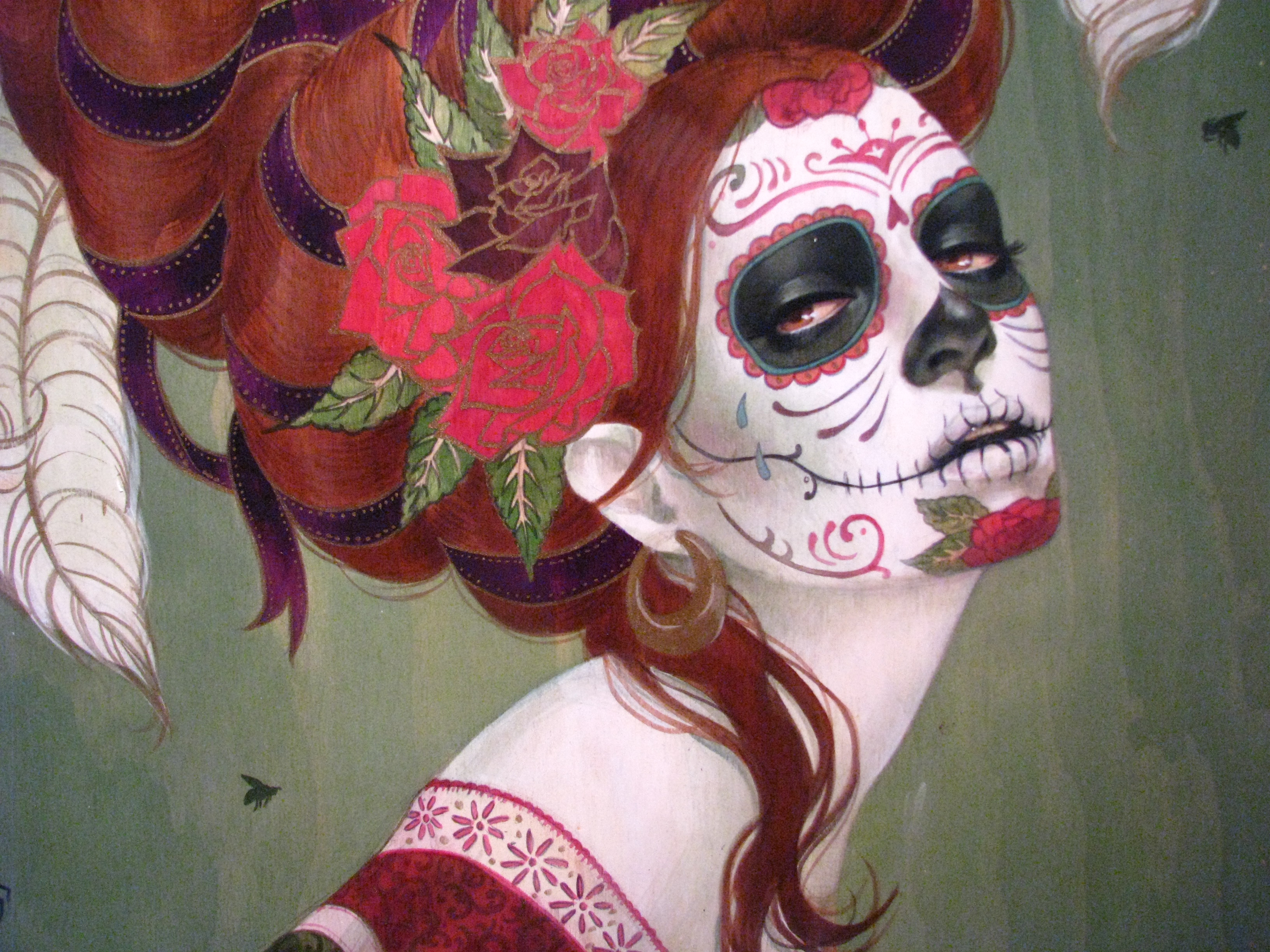 Download mobile wallpaper Colorful, Artistic, Sugar Skull for free.