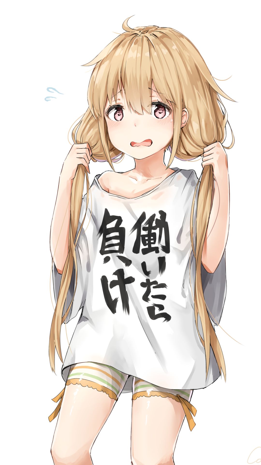 Handy-Wallpaper Blond, Blondinen, Erröten, Animes, Lange Haare, The Idolm@ster, The Idolm@ster Cinderella Girls, Anzu Futaba kostenlos herunterladen.