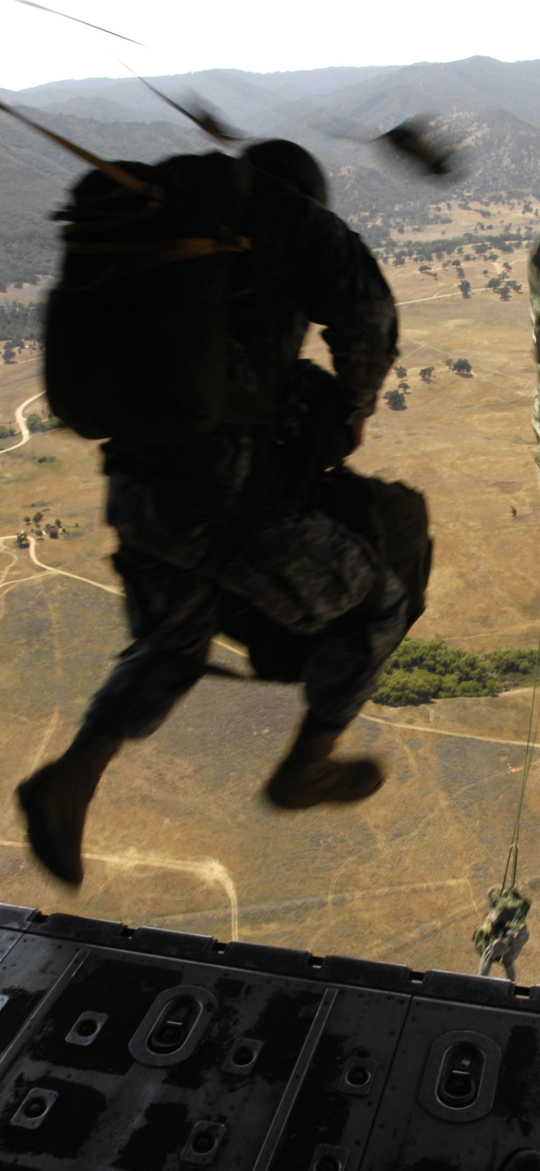 military, soldier, parachuting, paratrooper