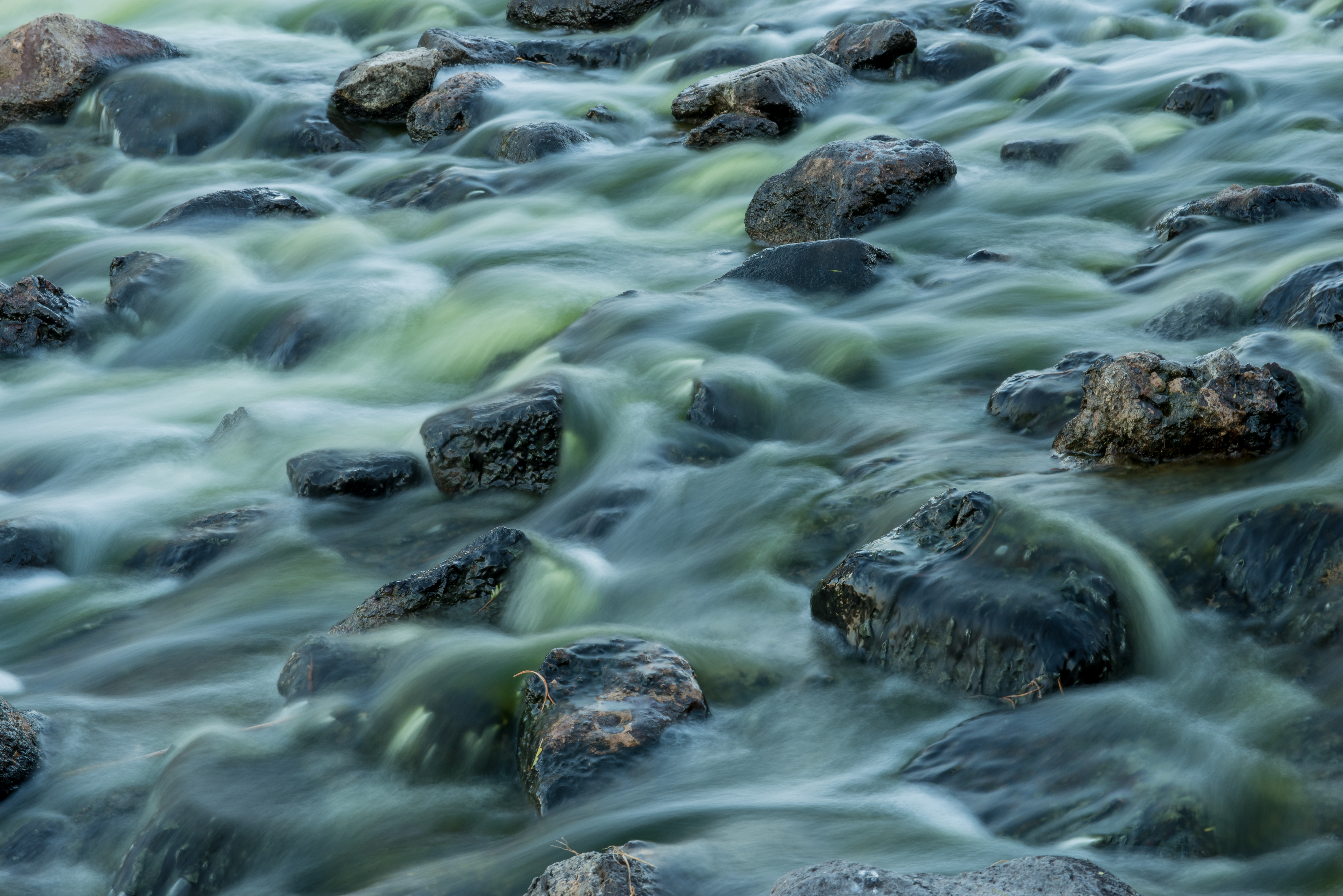 nature, water, stones, flow