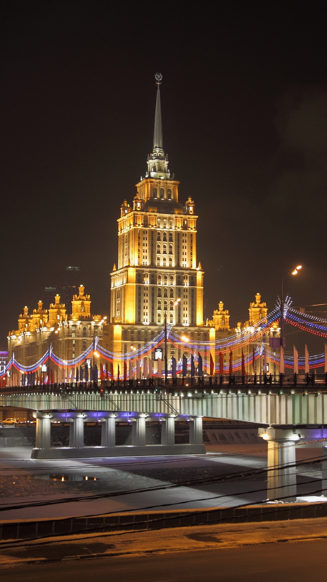 無料モバイル壁紙橋, モスクワ, ブリッジ, ロシア, マンメイドをダウンロードします。