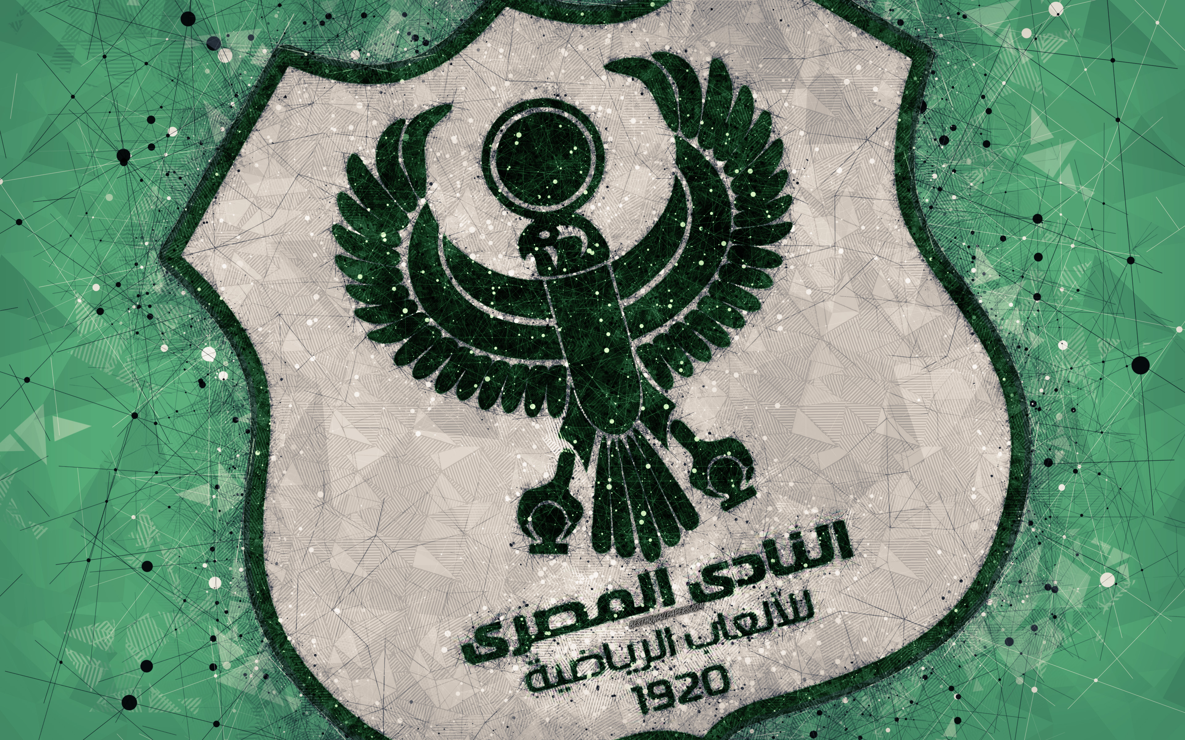 Download mobile wallpaper Sports, Logo, Emblem, Soccer, Al Masry Sc for free.