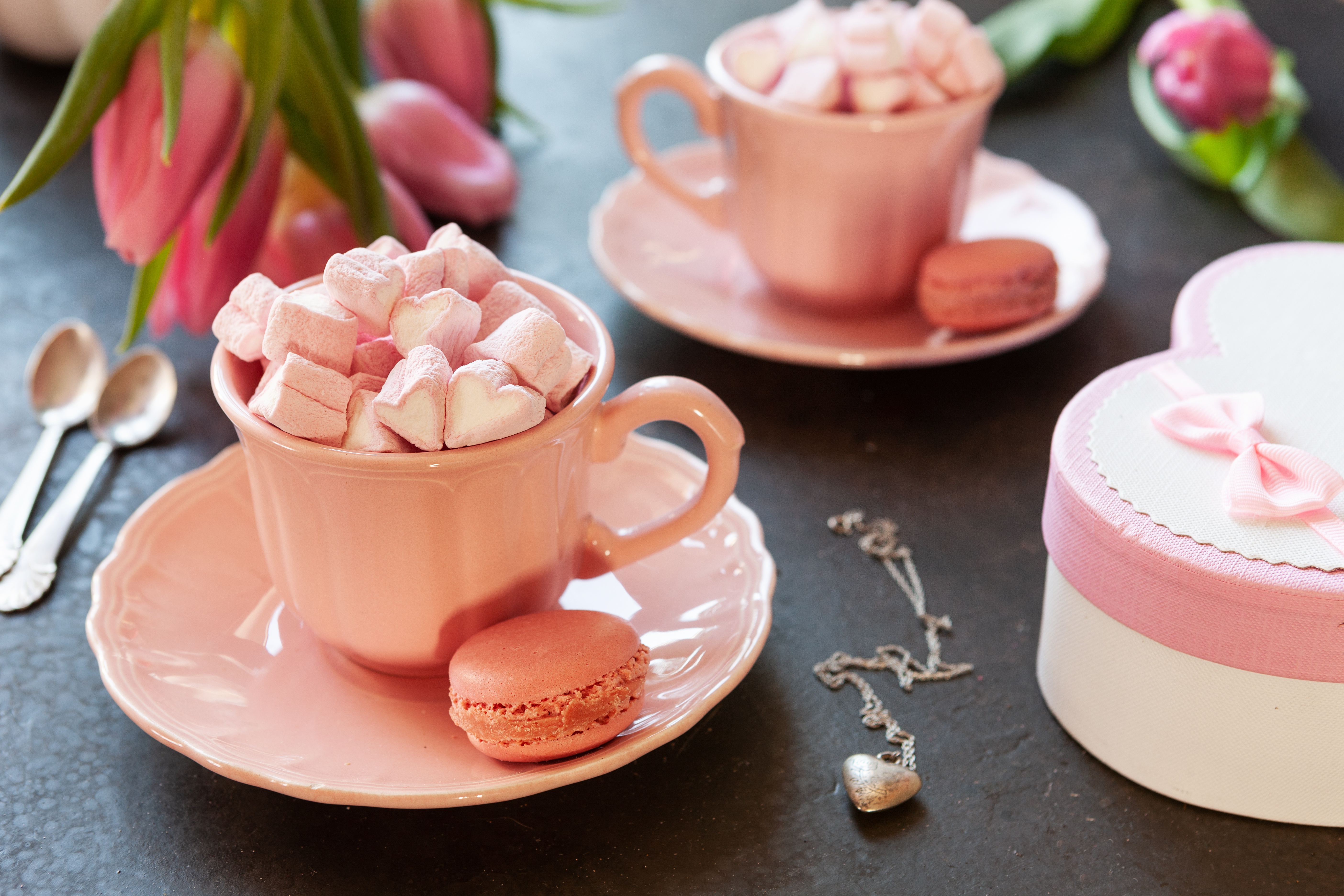 Download mobile wallpaper Food, Still Life, Cup, Marshmallow for free.