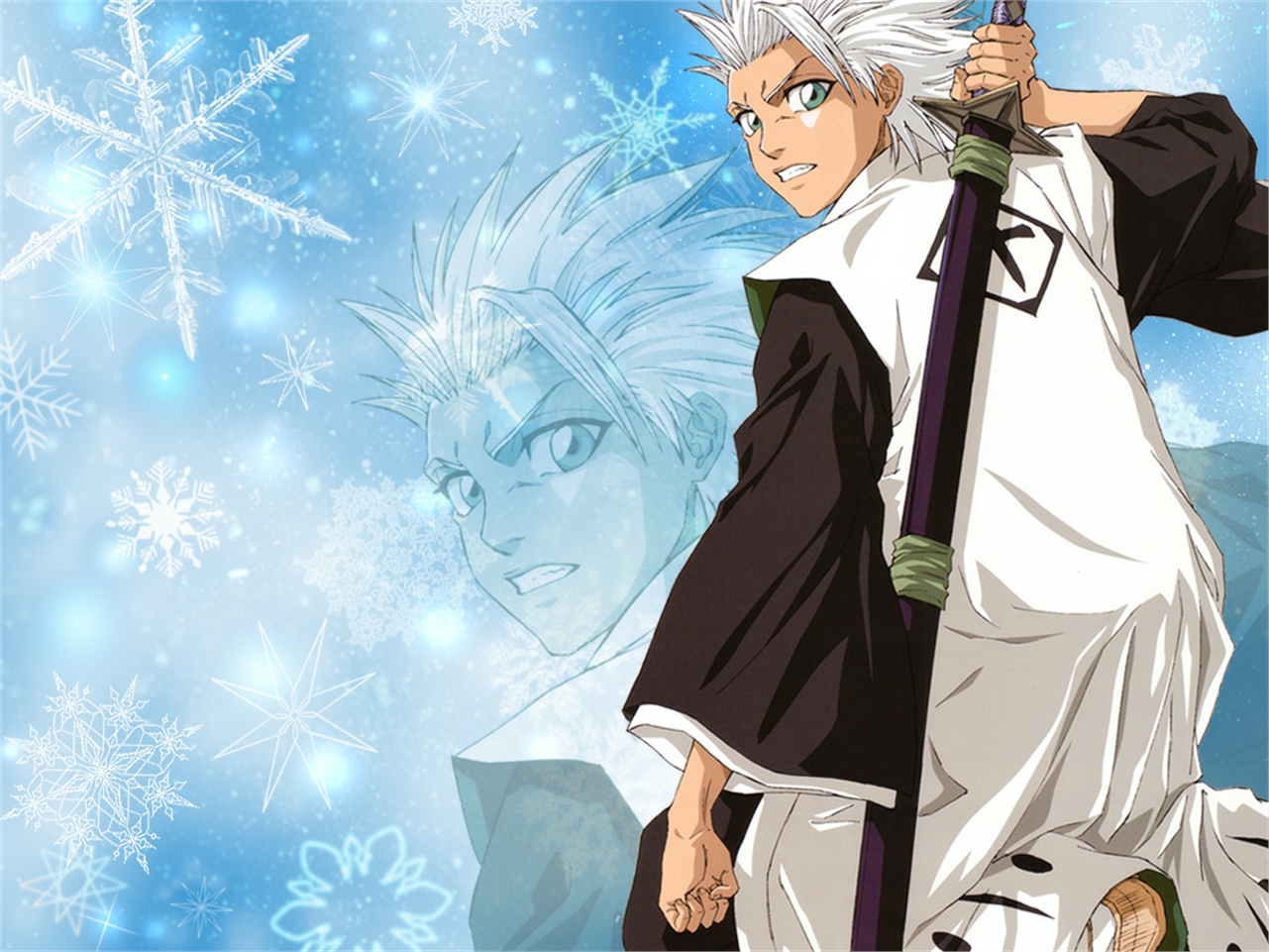 Handy-Wallpaper Bleach, Animes, Tōshirō Hitsugaya kostenlos herunterladen.