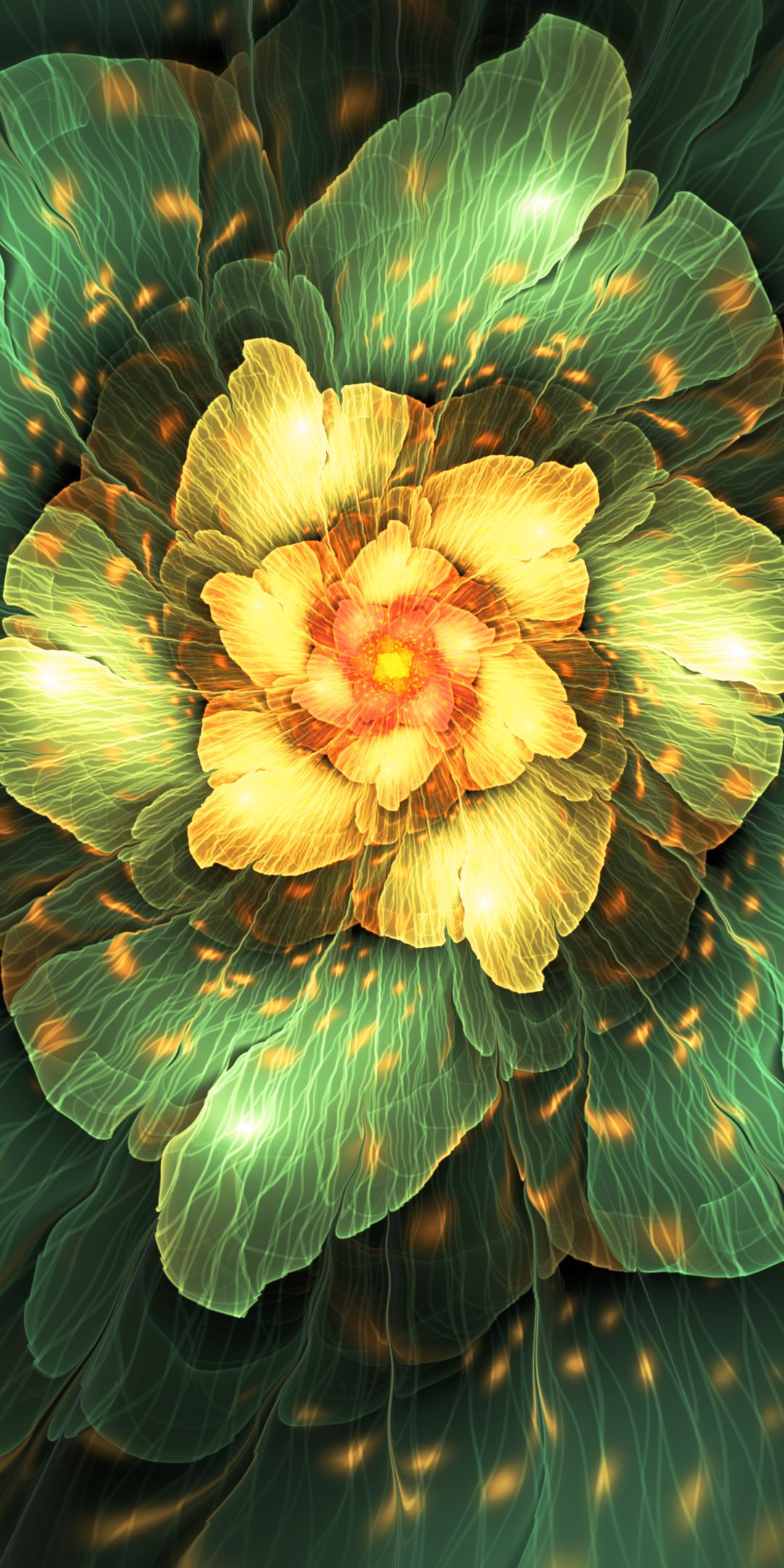 Download mobile wallpaper Abstract, Flower, Fractal for free.