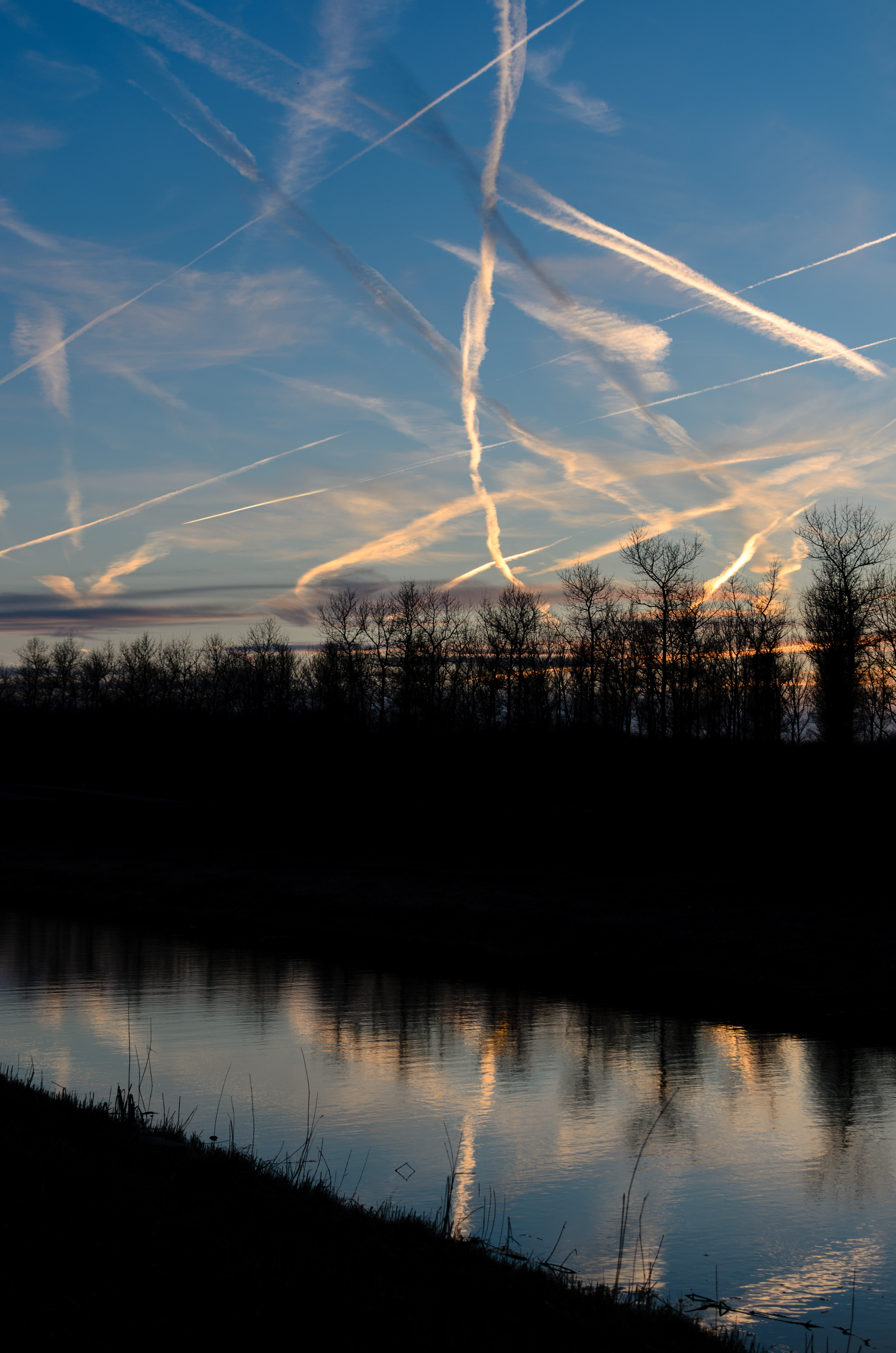 Téléchargez gratuitement l'image Réflexion, Nature, Arbres, Crépuscule, Lac, Sky sur le bureau de votre PC