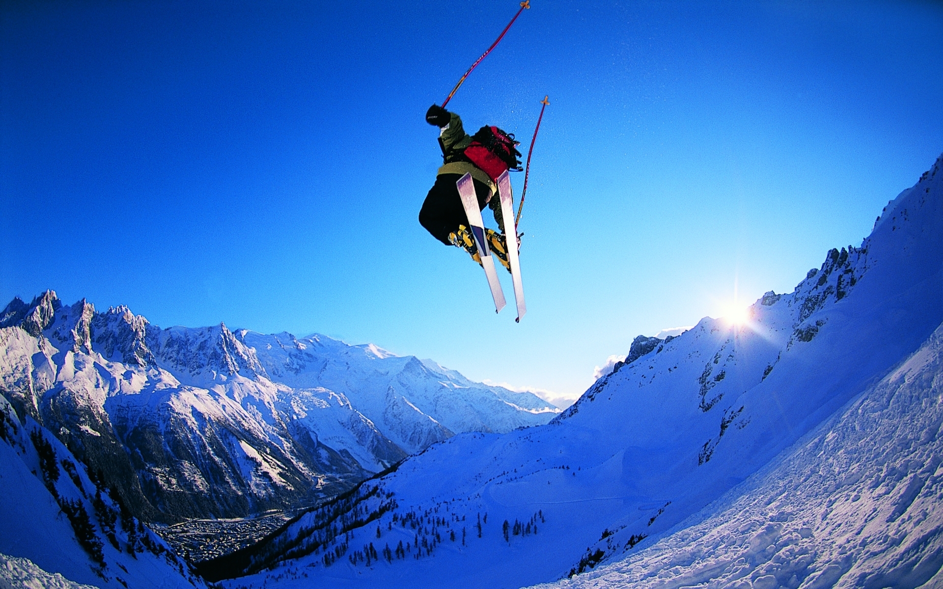 Free download wallpaper Sports, People, Winter, Mountains on your PC desktop